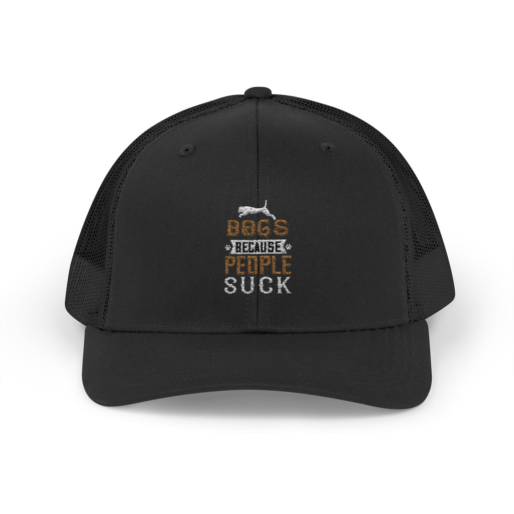 Dogs Because People Suck Snapback Trucker Cap