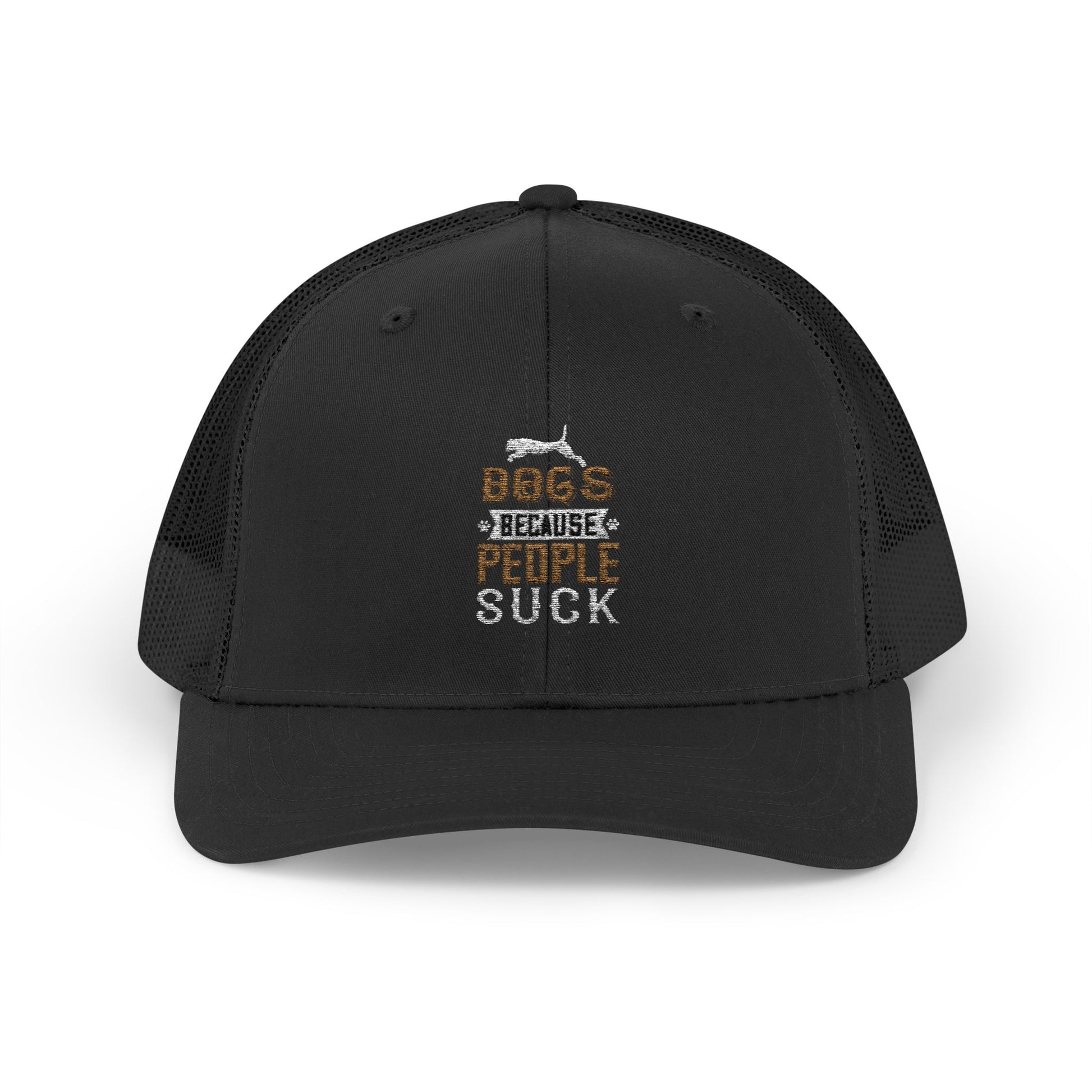 Dogs Because People Suck Snapback Trucker Cap