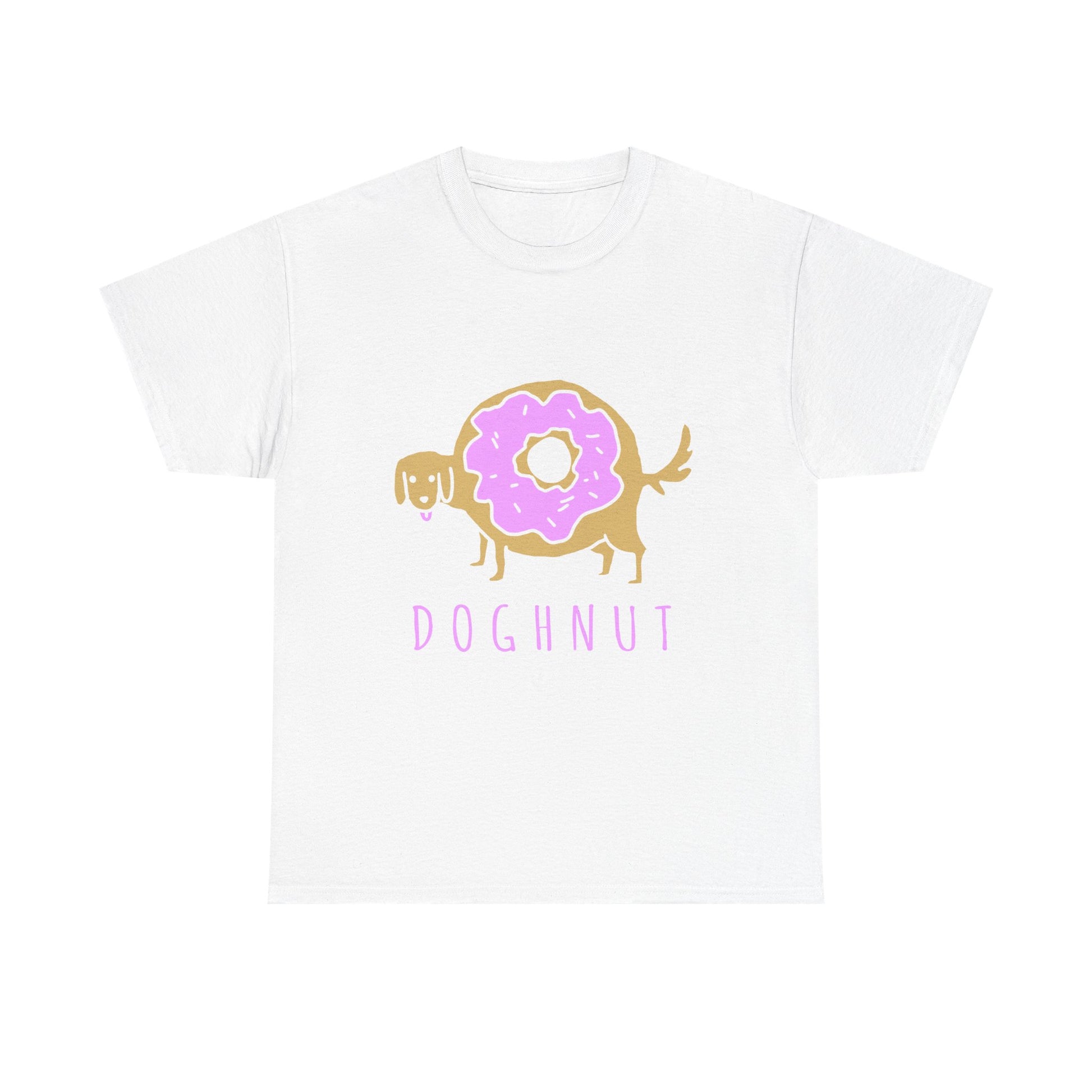 Doghnut Graphic Tee, Funny Pet Lover Shirt, Cute Dog Tee, Gift for Dog Owners, Casual Wear, Perfect for Birthdays