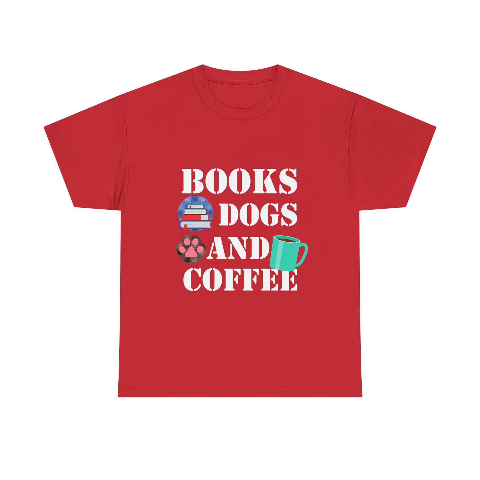 Cozy Graphic Tee, Relaxed Fit Heavy Cotton Shirt for Book Lovers, Pet Owners, Gift for Him or Her, Comfortable Everyday Wear, Casual Style