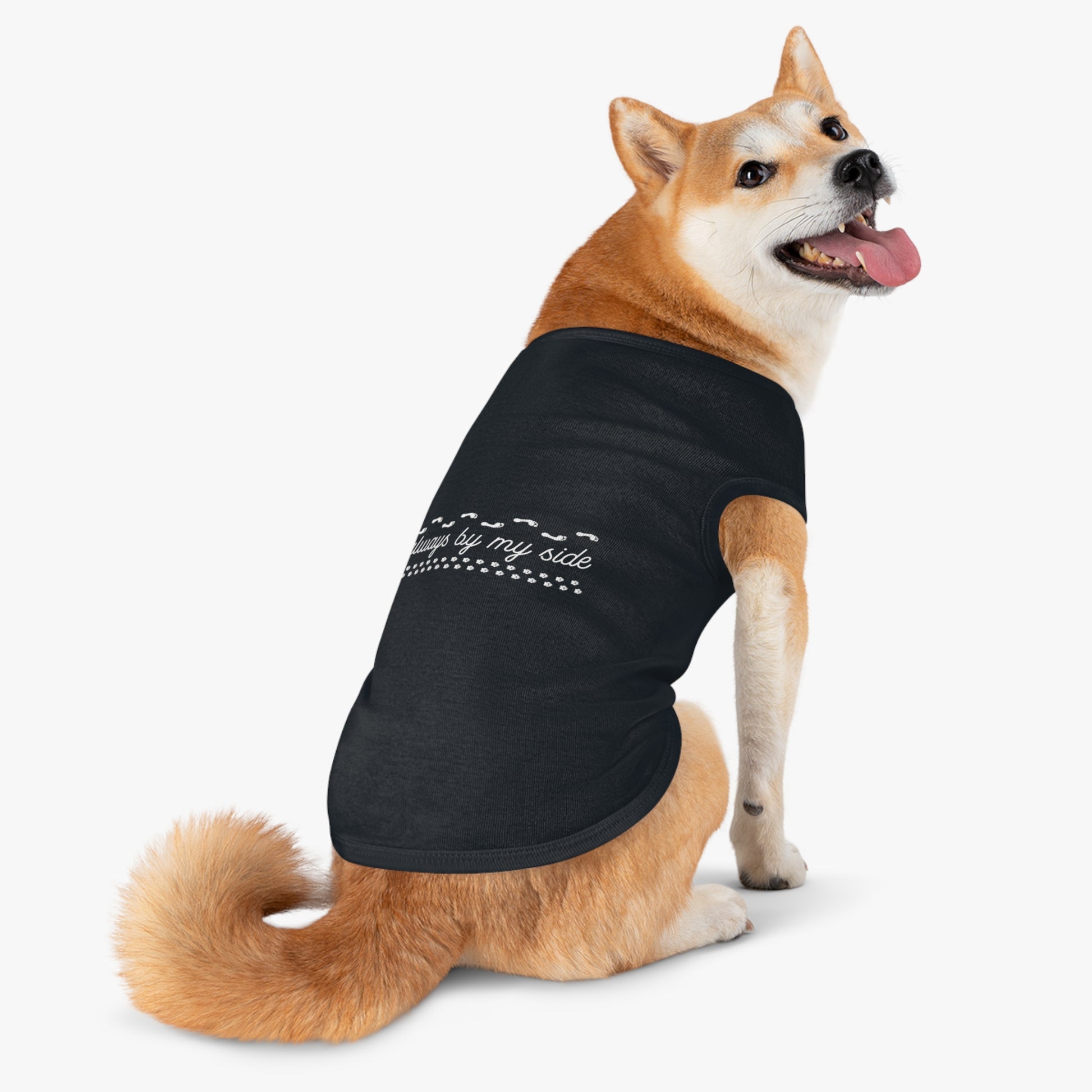 Adorable Pet Tank Top - 'Always by My Side', Dog Apparel, Pet Clothing, Gift for Dog Lovers, Casual Petwear, Summer Tank