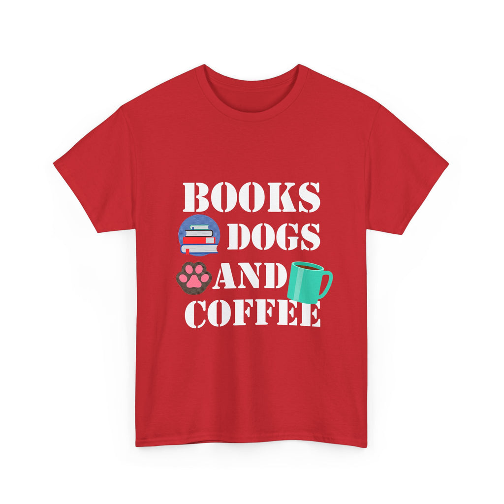 Cozy Graphic Tee, Relaxed Fit Heavy Cotton Shirt for Book Lovers, Pet Owners, Gift for Him or Her, Comfortable Everyday Wear, Casual Style
