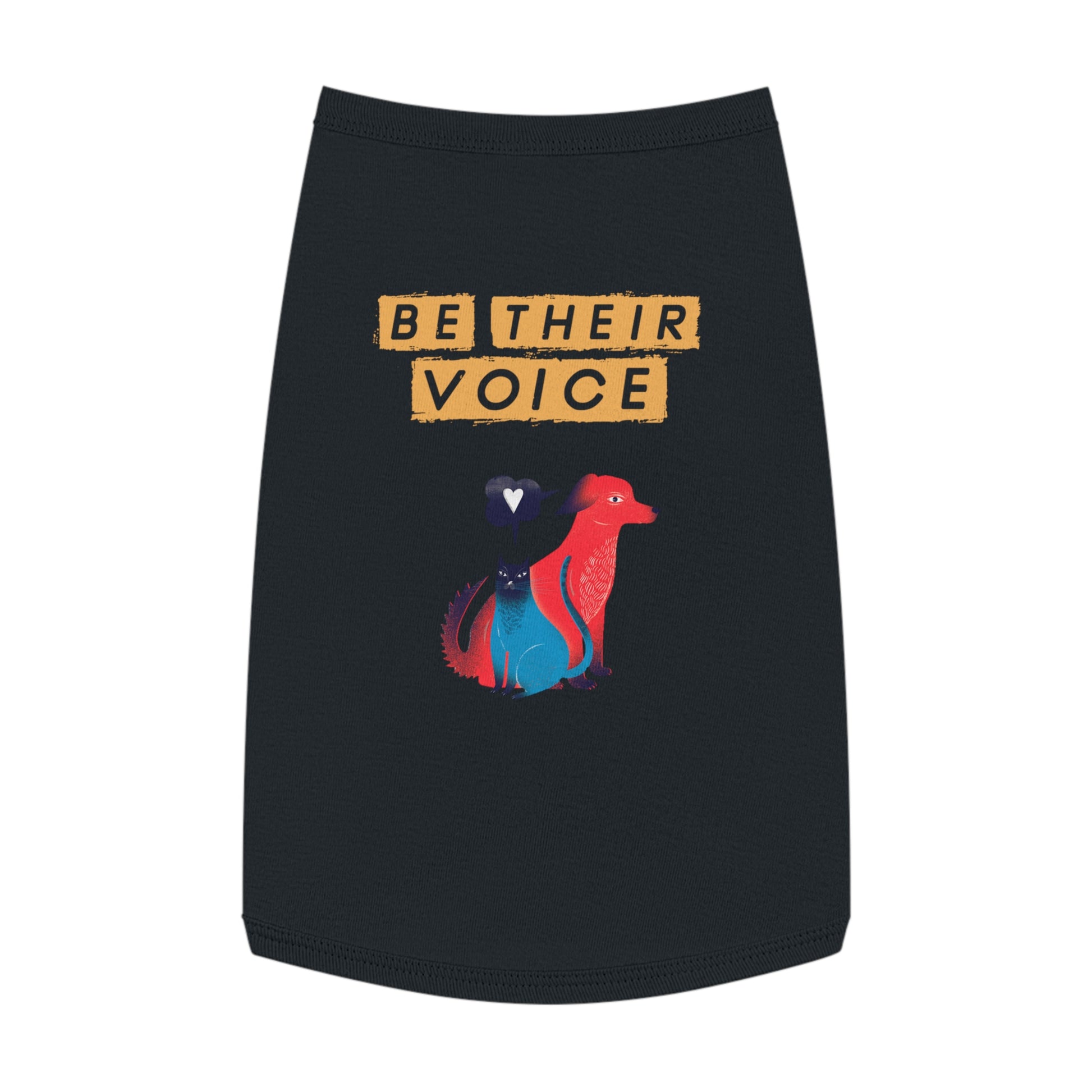 Pet Tank Top - Be Their Voice, Dog Life Apparel, Cat Lover Gift, Pet Adoption Support, Eco-Friendly Pet Clothing