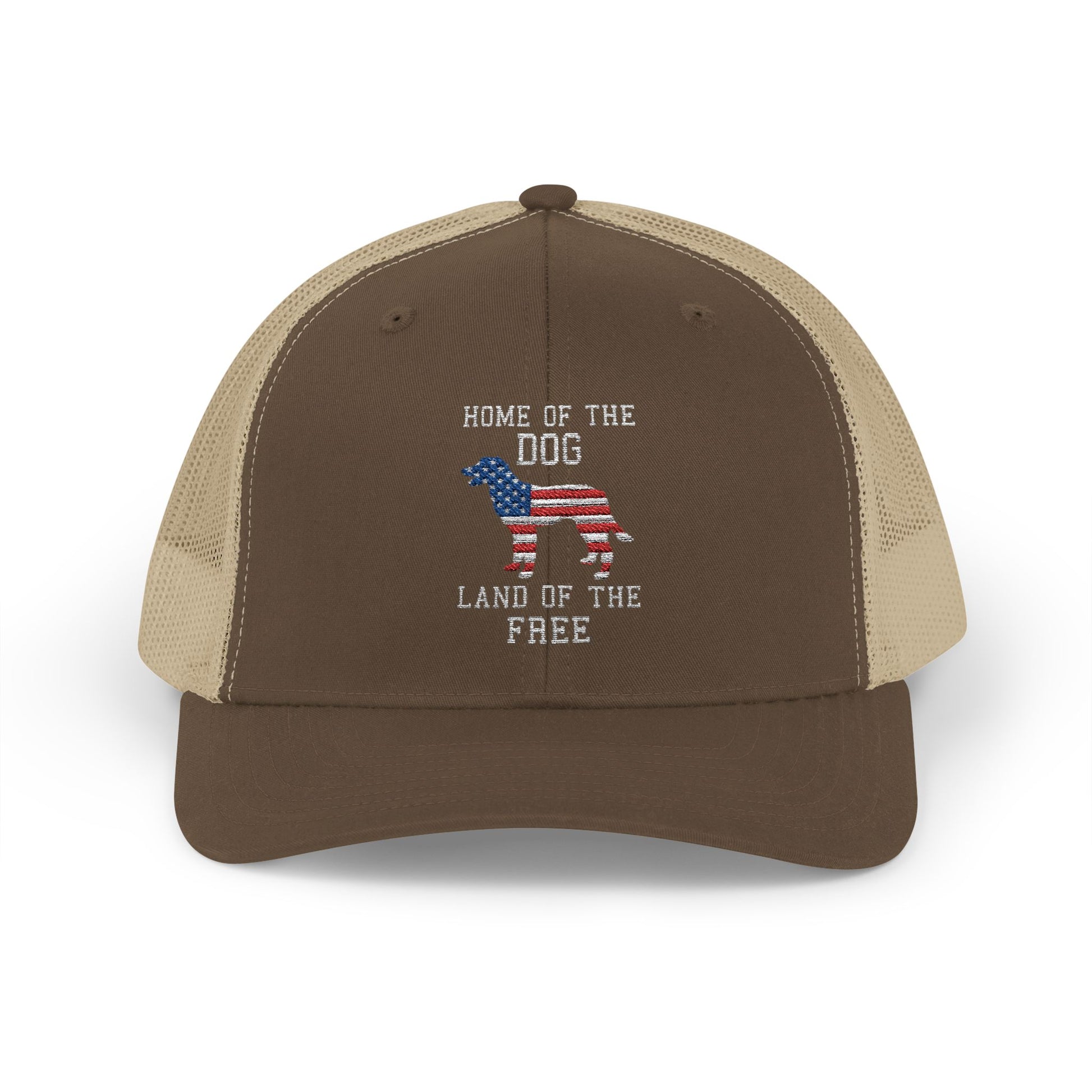 Patriotic Dog Lover Snapback Trucker Cap