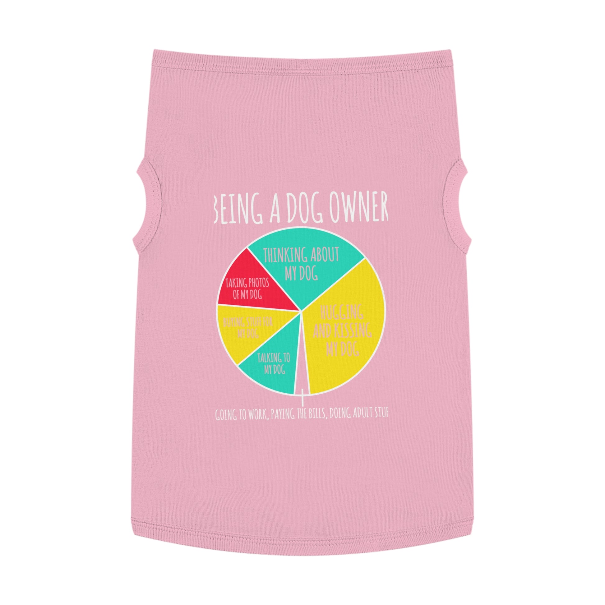 Humorous Dog Owner Pet Tank Top, Funny Pet Apparel for Dog Lovers, Cute Dog Gifts, Pet Clothing for All Occasions
