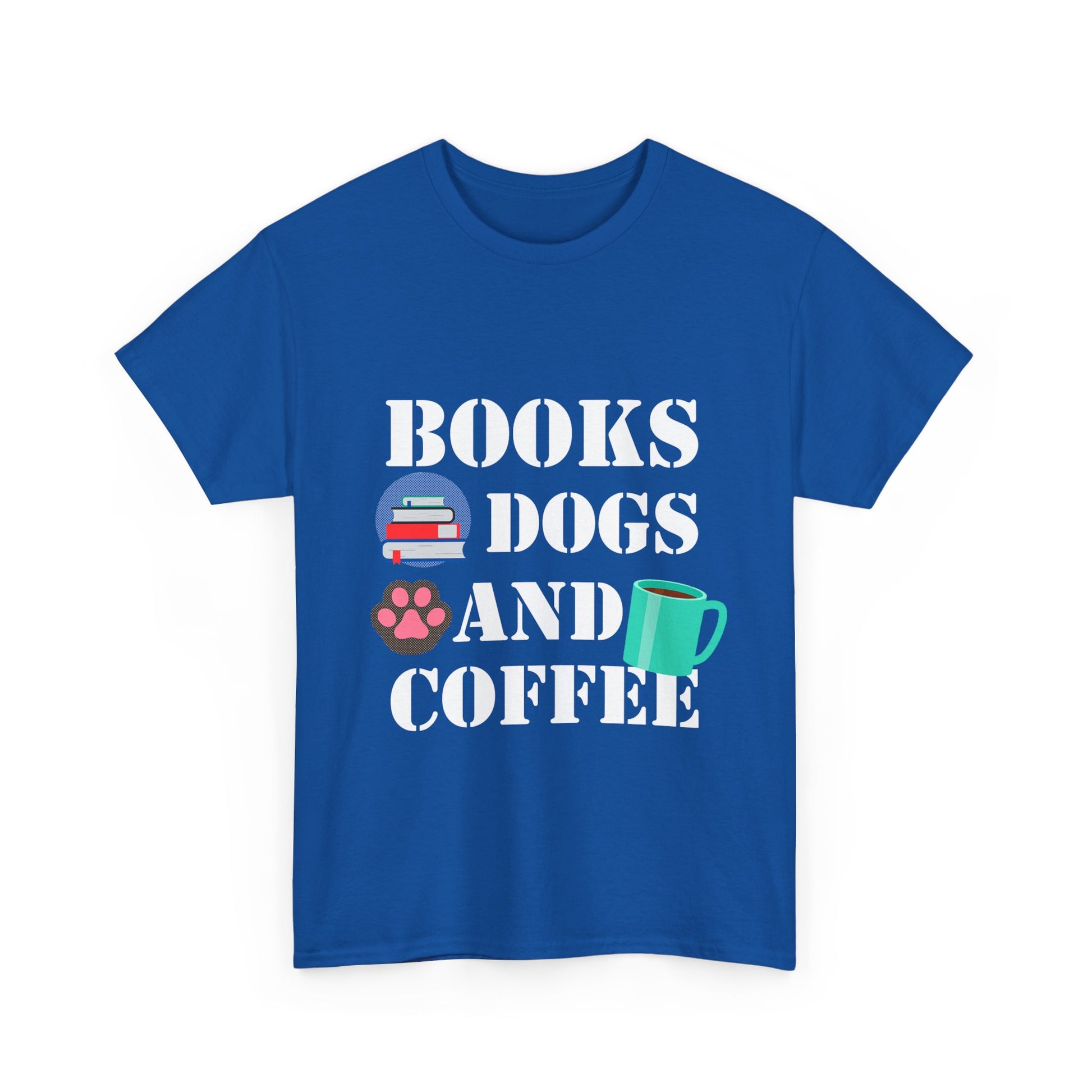 Cozy Graphic Tee, Relaxed Fit Heavy Cotton Shirt for Book Lovers, Pet Owners, Gift for Him or Her, Comfortable Everyday Wear, Casual Style