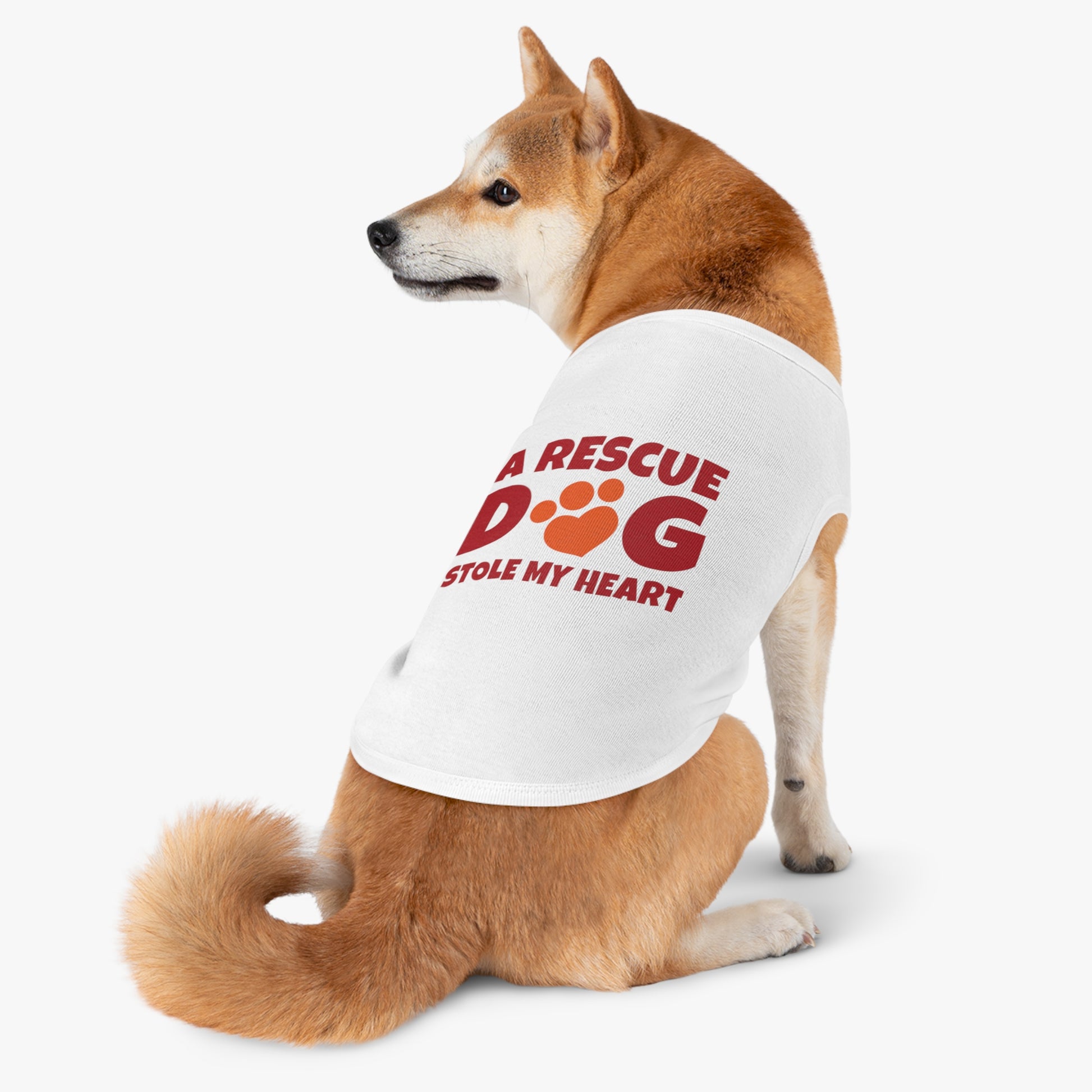 Adorable Rescue Dog Tank Top for Pets, Cute Pet Apparel, Dog Lover Gift, Pet Fashion, Animal Rescue Support