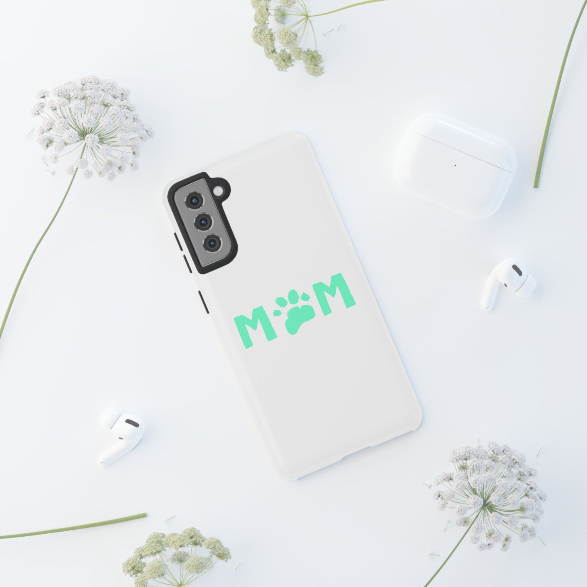 Personalized Tough Phone Cases for Moms, Pet Lover Gifts, Cute Phone Accessories, Customizable Pet Paw Designs, Mother's Day Gift