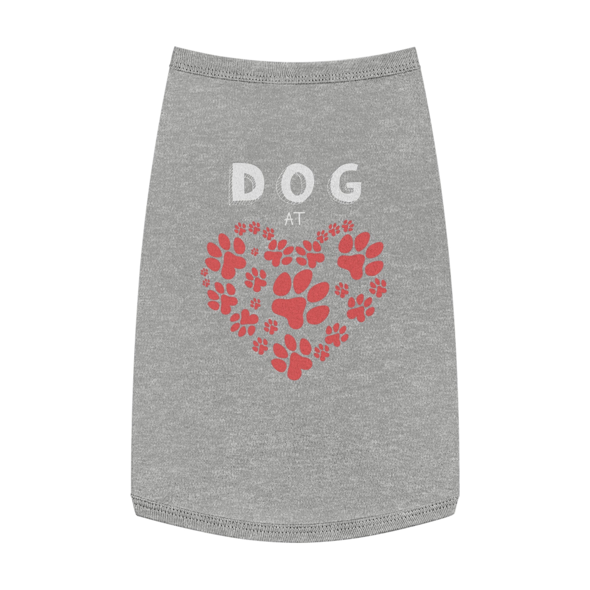 Heart Paw Pet Tank Top | Dog Lover Gift, Pet Apparel, Cute Dog Clothes, Summer Pet Fashion, Adorable Pet Outfit