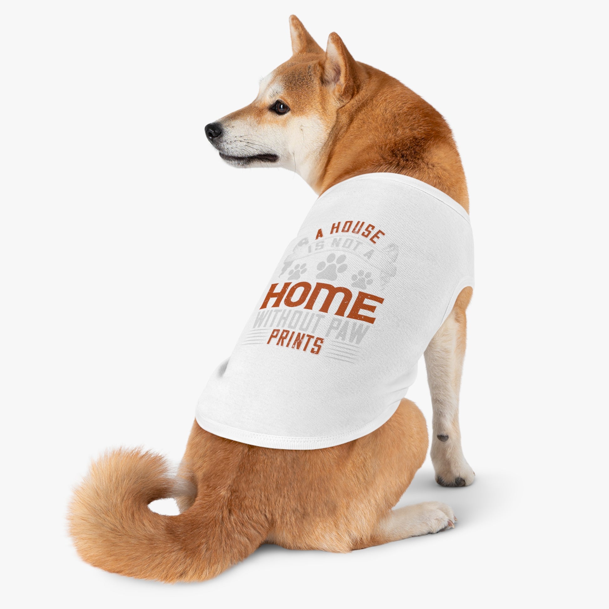 Dog Lover's Pet Tank Top, Cute Paw Prints Pet Apparel, Dog Fashion, Cat Mom Gift, Pet Birthday Outfit, Animal Lover Clothing
