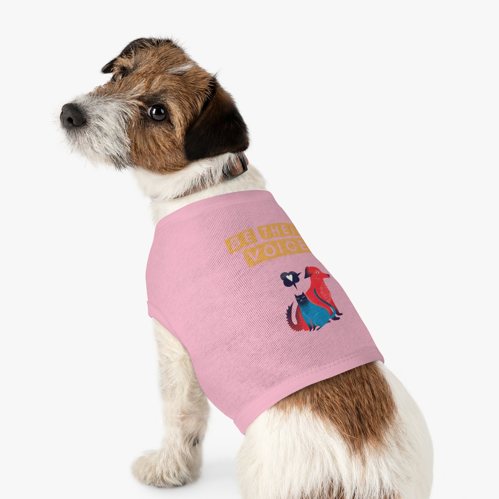 Pet Tank Top - Be Their Voice, Dog Life Apparel, Cat Lover Gift, Pet Adoption Support, Eco-Friendly Pet Clothing