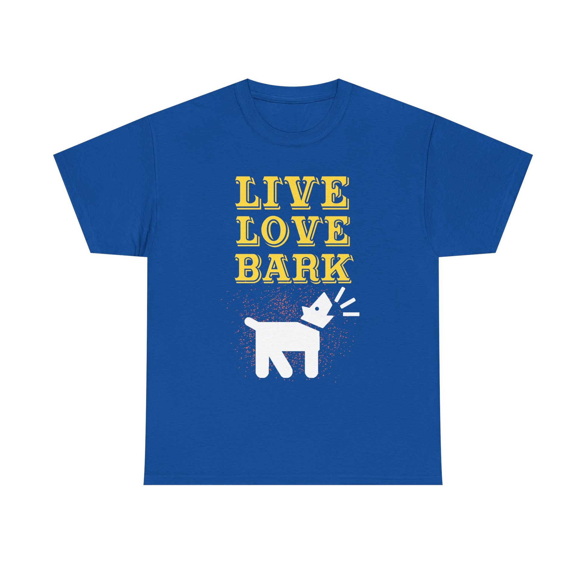 Live Love Bark Unisex Cotton Tee, Cute Dog Lovers Tee, Pet Parent Gift, Casual Everyday Wear, Animal Lover Shirt, Birthday Present