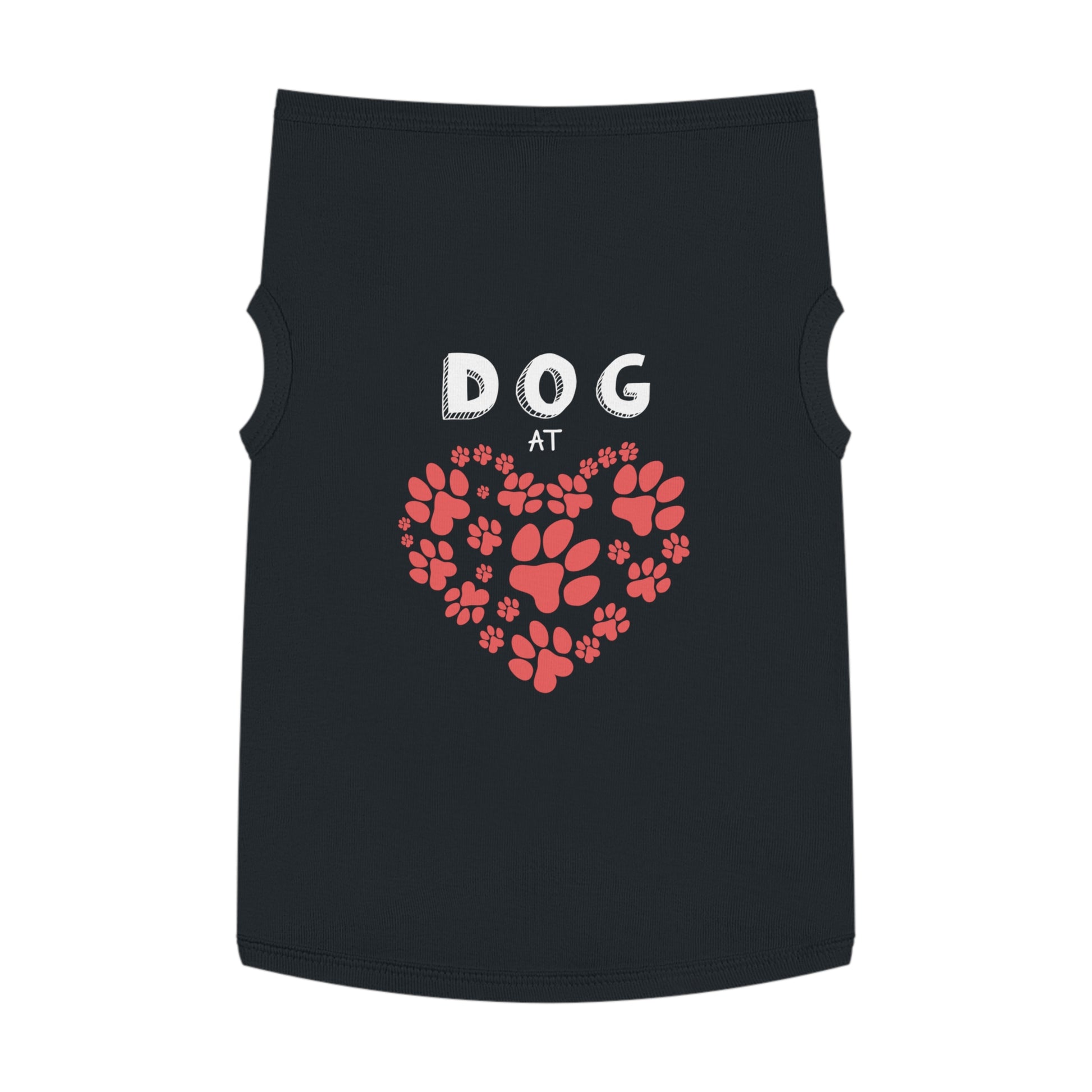 Heart Paw Pet Tank Top | Dog Lover Gift, Pet Apparel, Cute Dog Clothes, Summer Pet Fashion, Adorable Pet Outfit