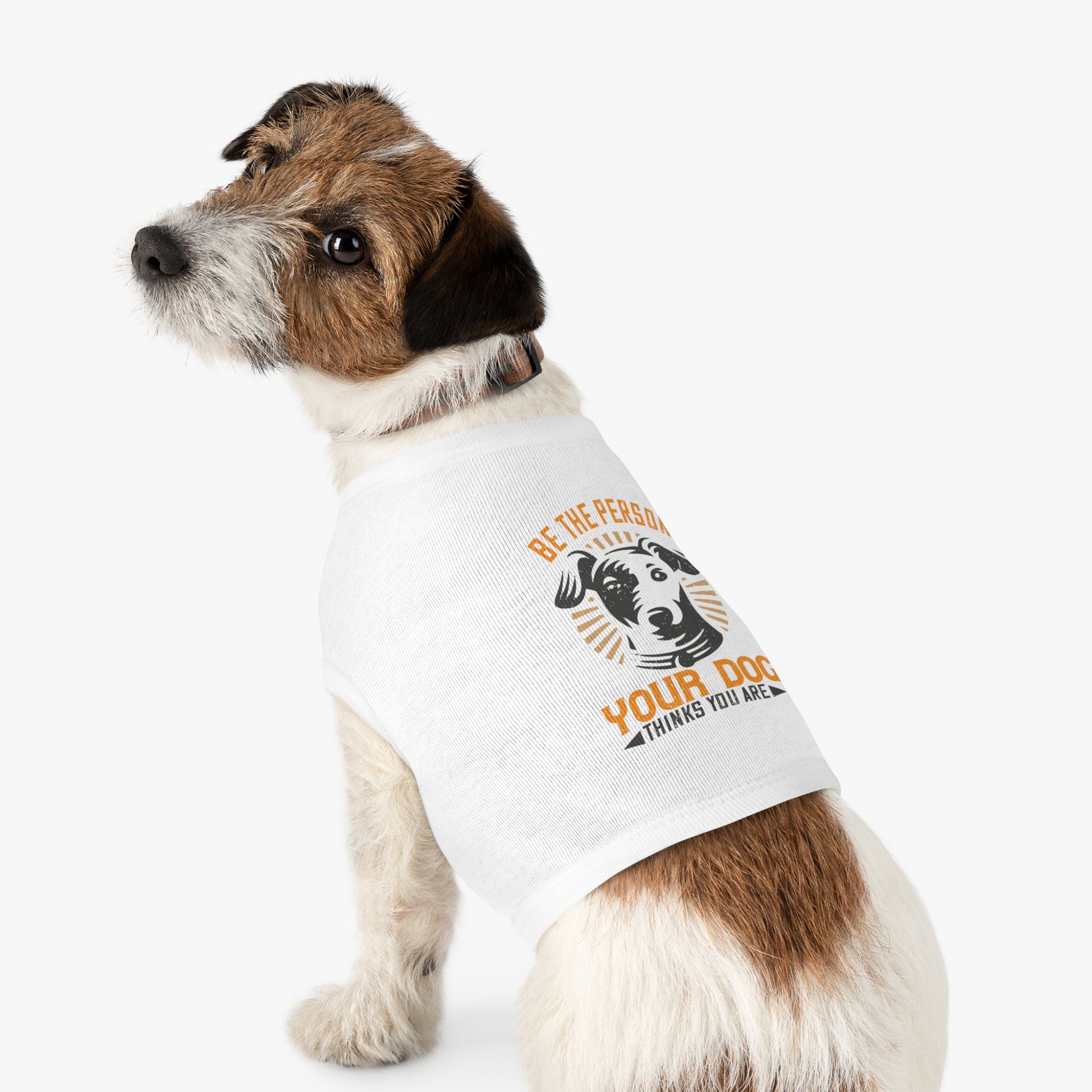 Funny Dog Lover Pet Tank Top, Be the Person Your Dog Thinks You Are, Cute Pet Apparel, Dog Mom Gift, Summer Dogwear, Adjustable Dog [...]