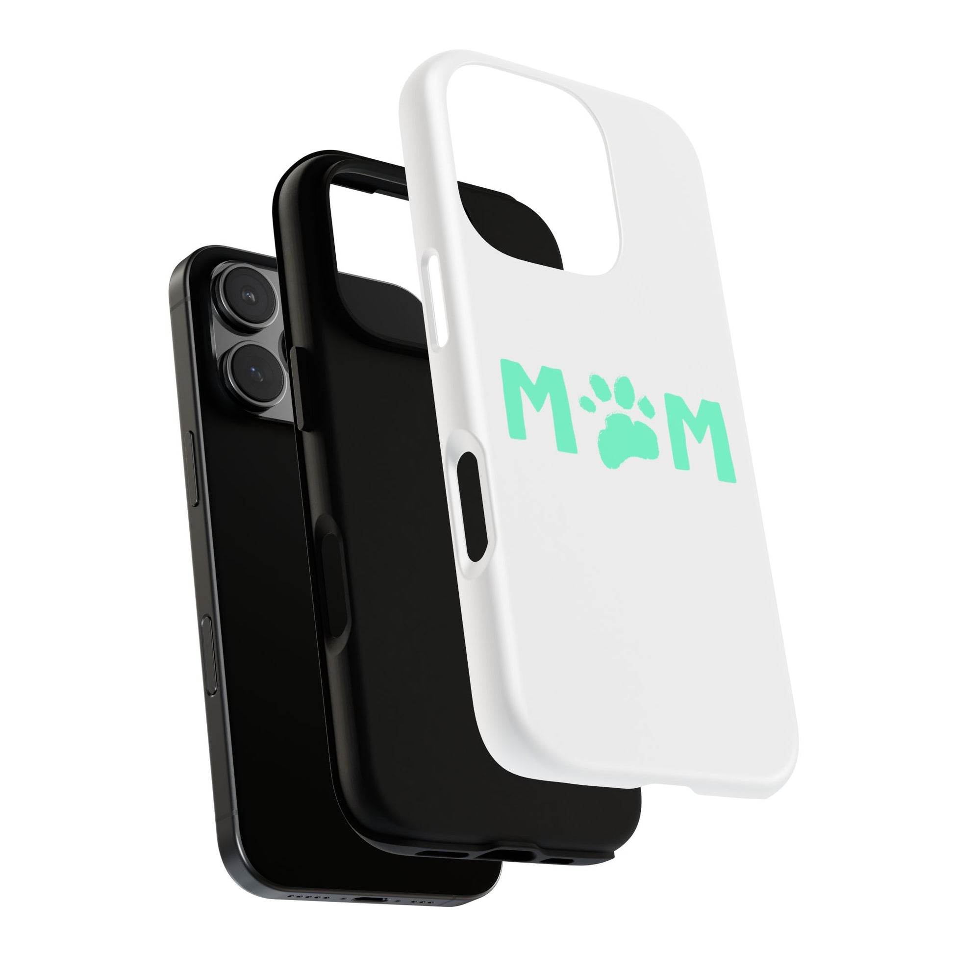 Personalized Tough Phone Cases for Moms, Pet Lover Gifts, Cute Phone Accessories, Customizable Pet Paw Designs, Mother's Day Gift