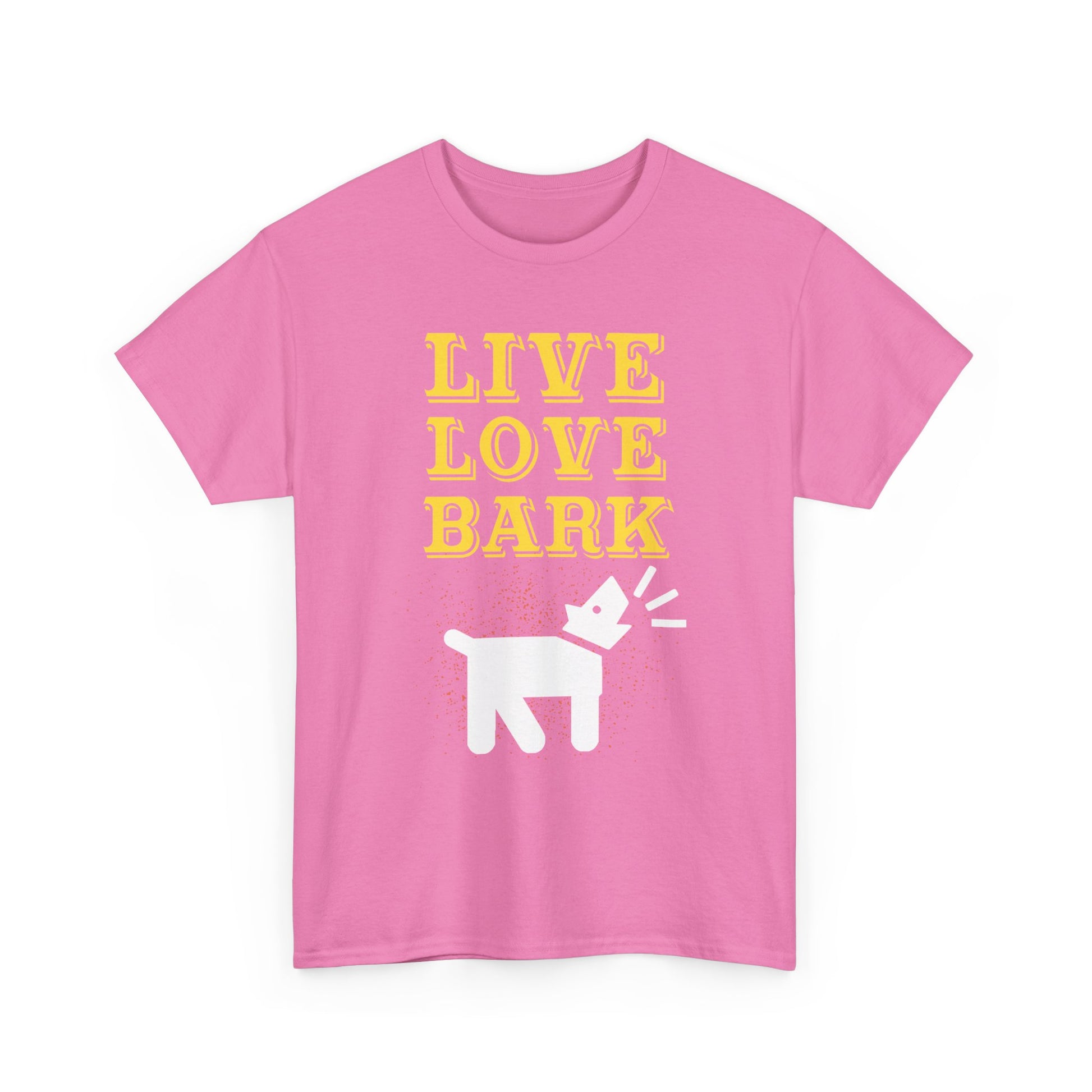 Live Love Bark Unisex Cotton Tee, Cute Dog Lovers Tee, Pet Parent Gift, Casual Everyday Wear, Animal Lover Shirt, Birthday Present