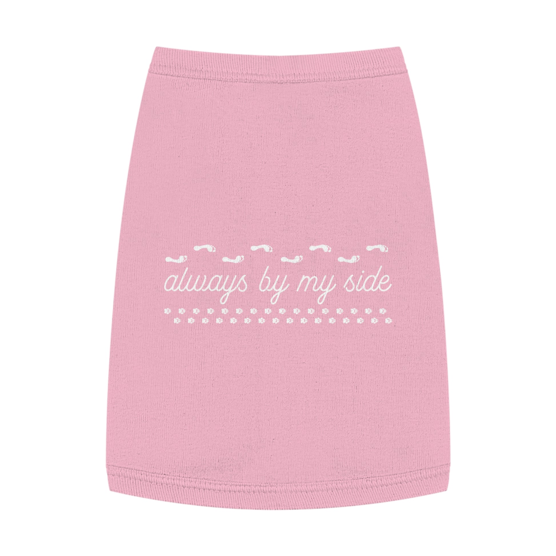 Adorable Pet Tank Top - 'Always by My Side', Dog Apparel, Pet Clothing, Gift for Dog Lovers, Casual Petwear, Summer Tank