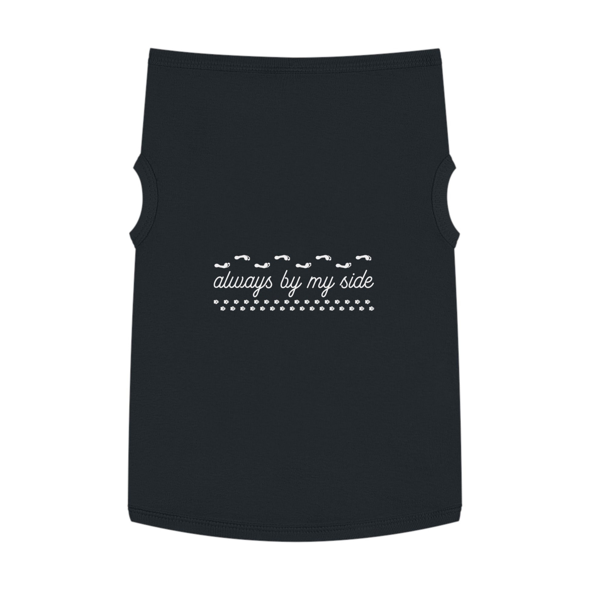Adorable Pet Tank Top - 'Always by My Side', Dog Apparel, Pet Clothing, Gift for Dog Lovers, Casual Petwear, Summer Tank