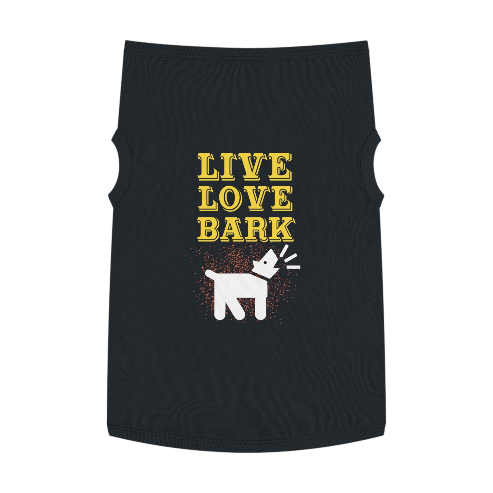 Cute Pet Tank Top - Live Love Bark Dog Apparel, Dog Summer Wear, Pet Gift, Canine Clothing, Dog Lover Gift