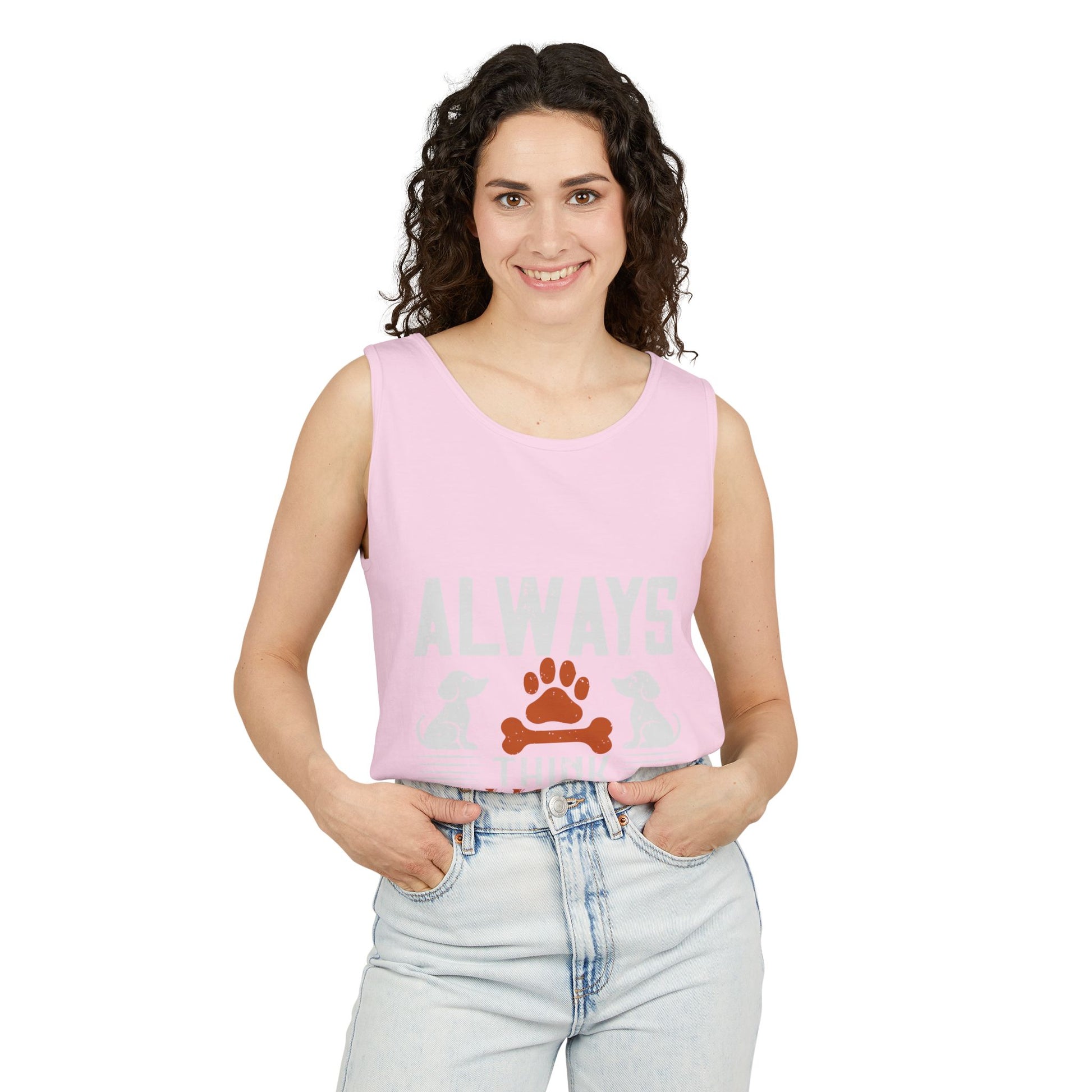 Pawsitive Vibes Tank Top, Pet Lover Apparel, Summer Outfit, Gift for Animal Lovers, Cute Dog Mom Tank