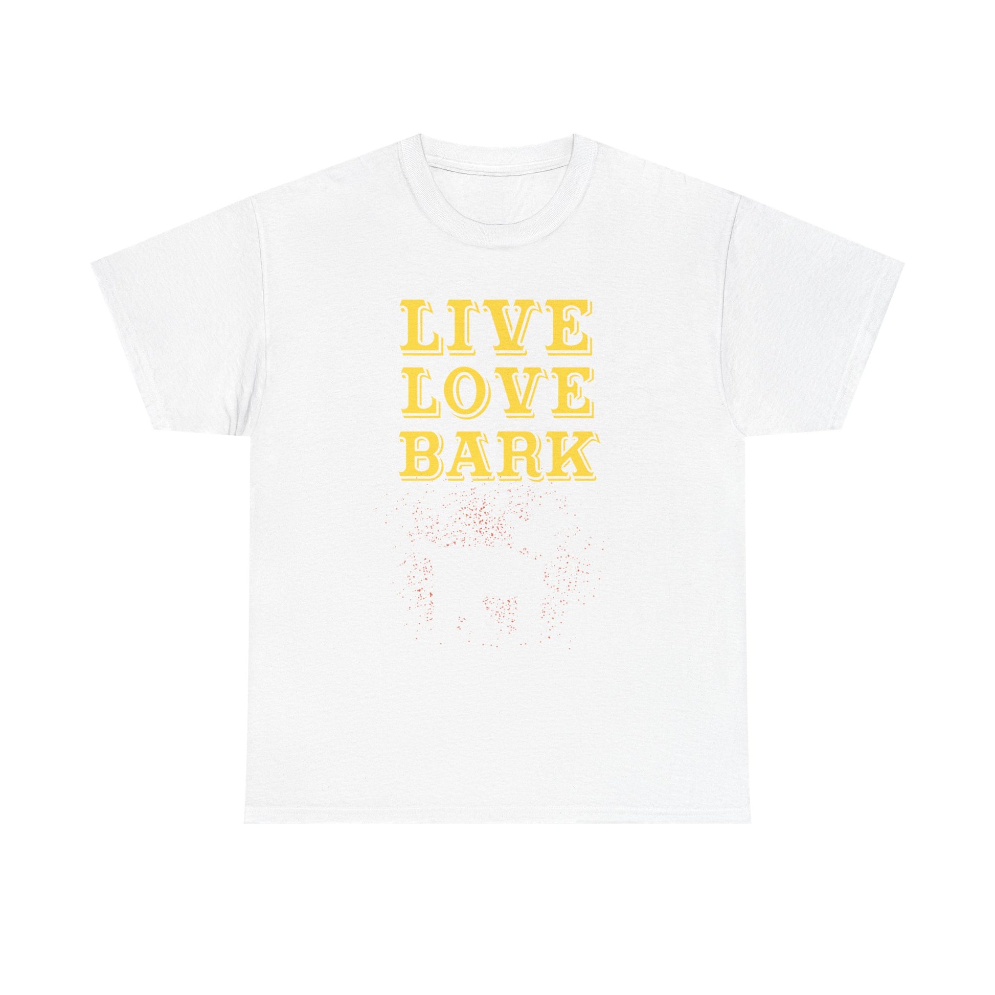 Live Love Bark Unisex Cotton Tee, Cute Dog Lovers Tee, Pet Parent Gift, Casual Everyday Wear, Animal Lover Shirt, Birthday Present