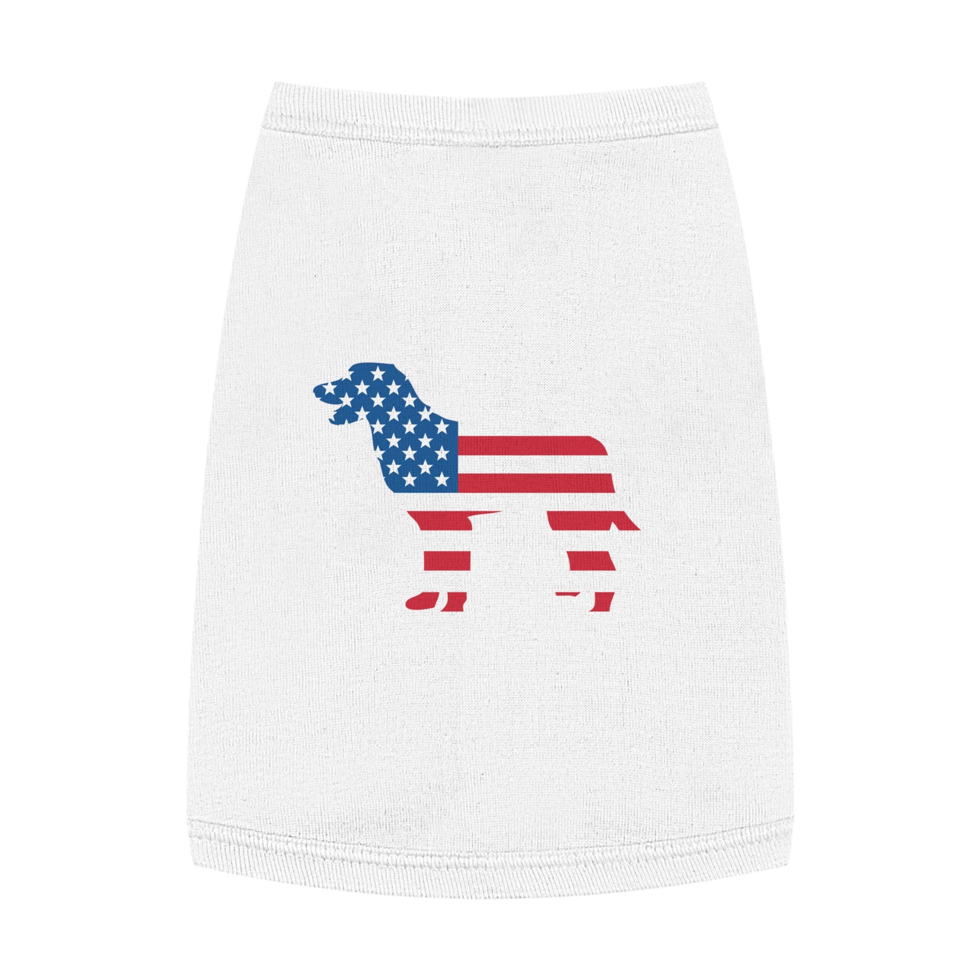Patriotic Pet Tank Top | Dog Apparel | Cute Summer Style | USA Flag Design | Home of the Dog T-Shirt | Dog Lover Gift