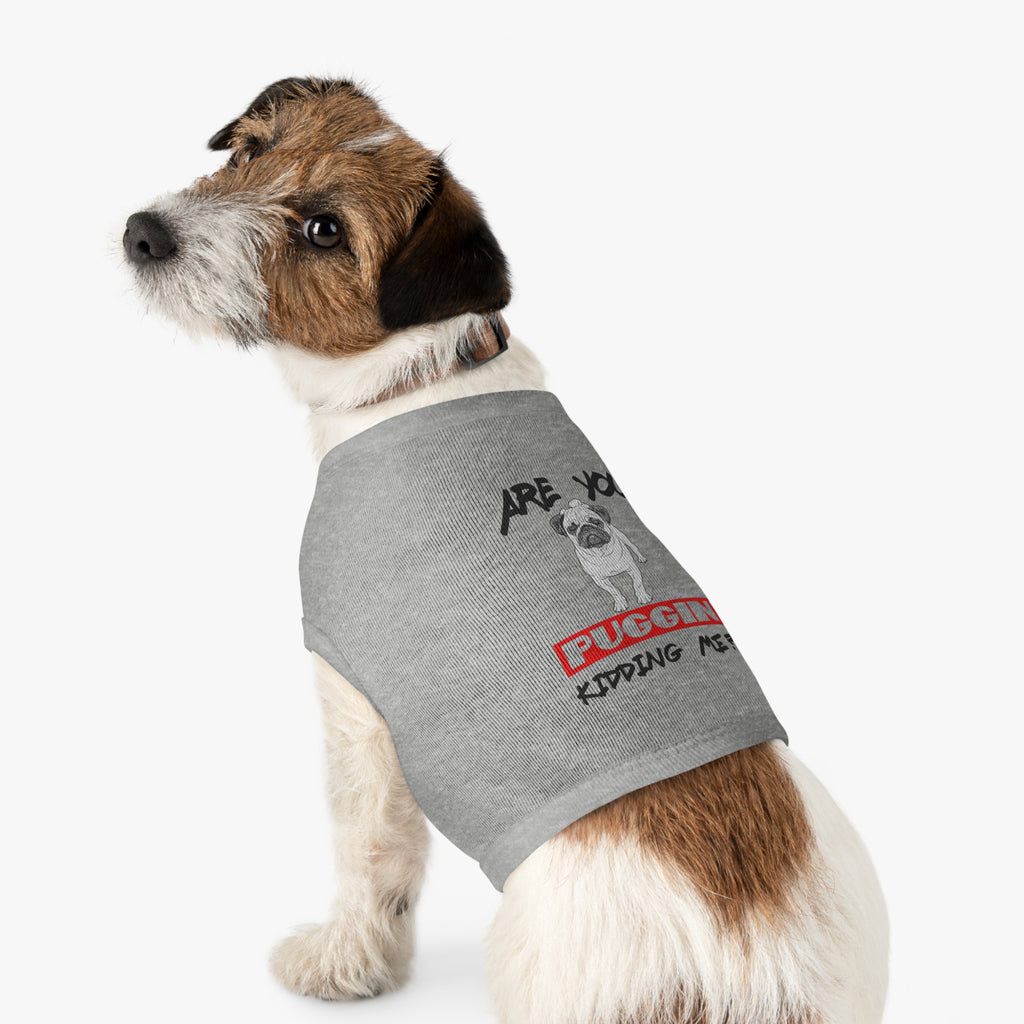 Pug-Themed Pet Tank Top, Funny Dog Apparel, Ideal for Pet Lovers, Cute Gift for Dog Owners, Summer Doggy Fashion, Comfortable Pet Wear