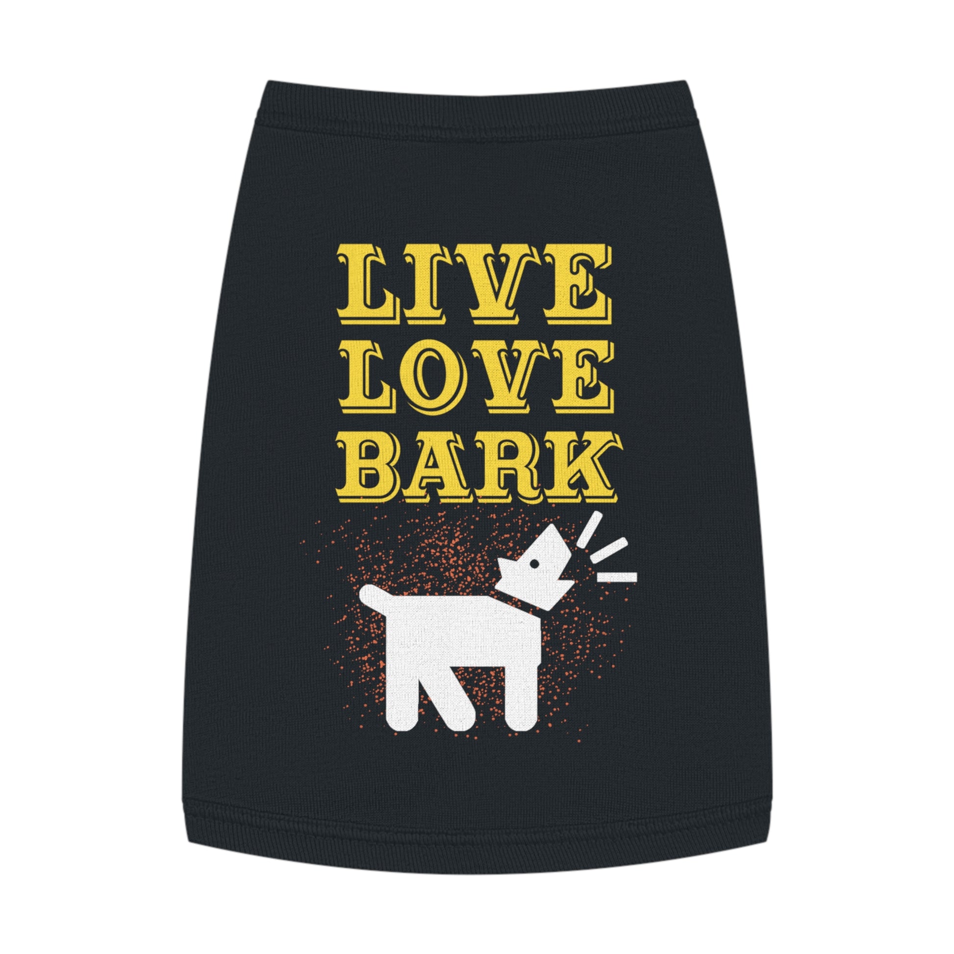 Cute Pet Tank Top - Live Love Bark Dog Apparel, Dog Summer Wear, Pet Gift, Canine Clothing, Dog Lover Gift