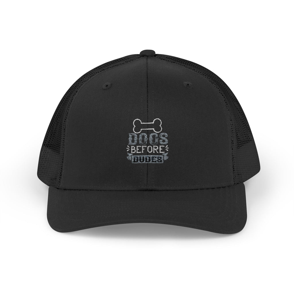 Dogs Before Dudes Snapback Trucker Cap