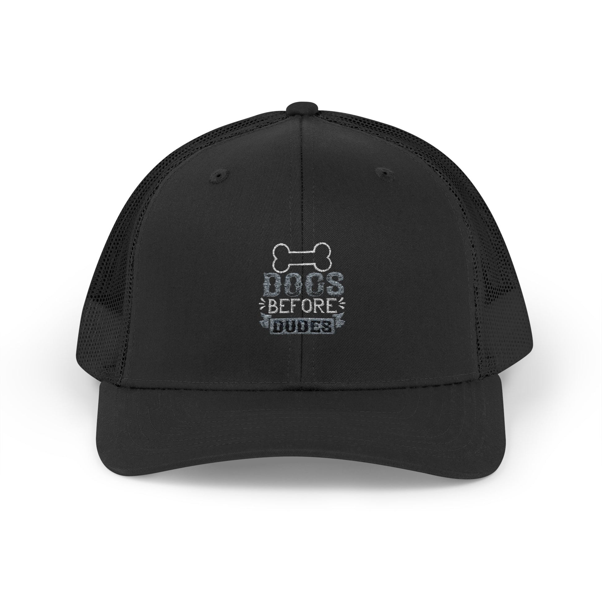 Dogs Before Dudes Snapback Trucker Cap
