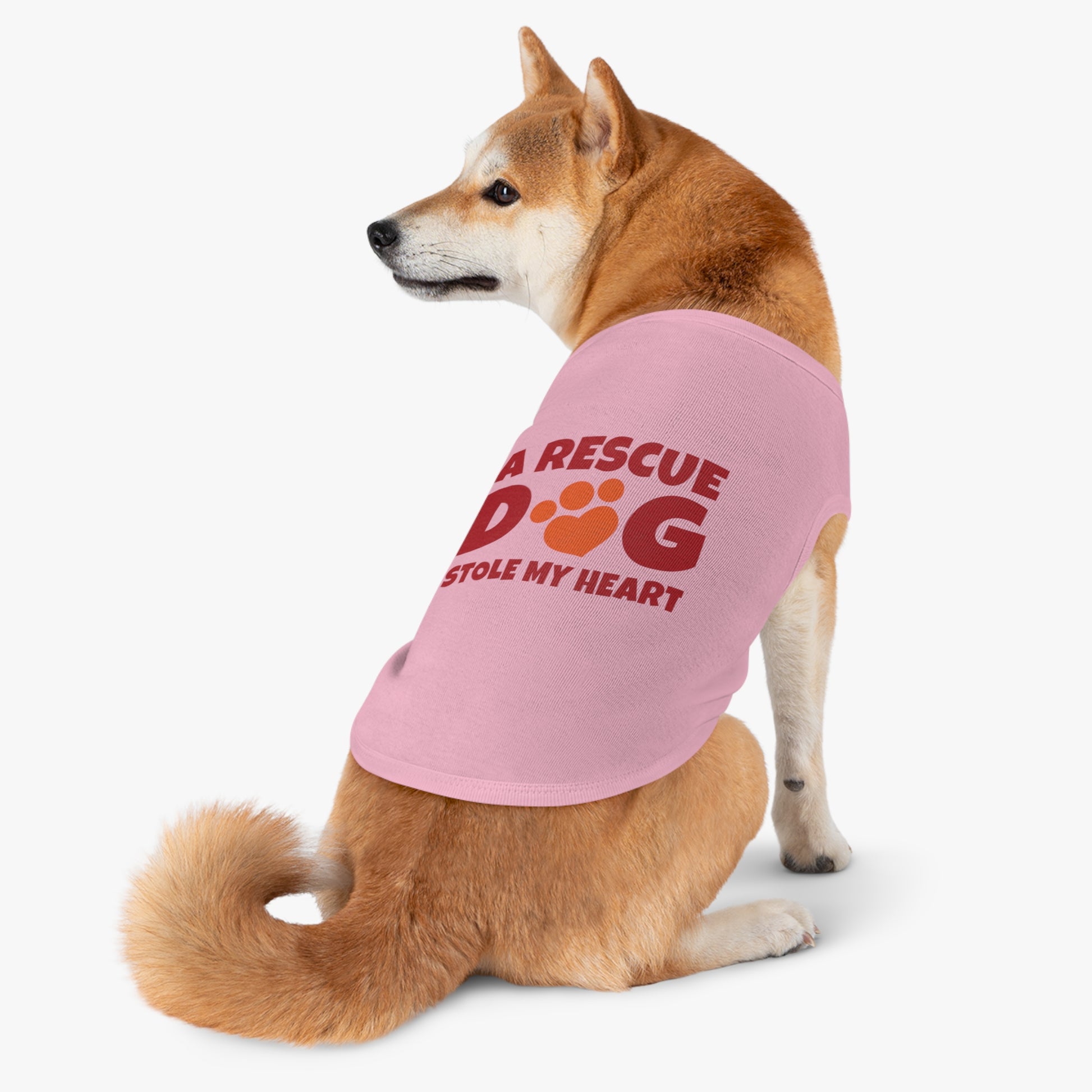 Adorable Rescue Dog Tank Top for Pets, Cute Pet Apparel, Dog Lover Gift, Pet Fashion, Animal Rescue Support
