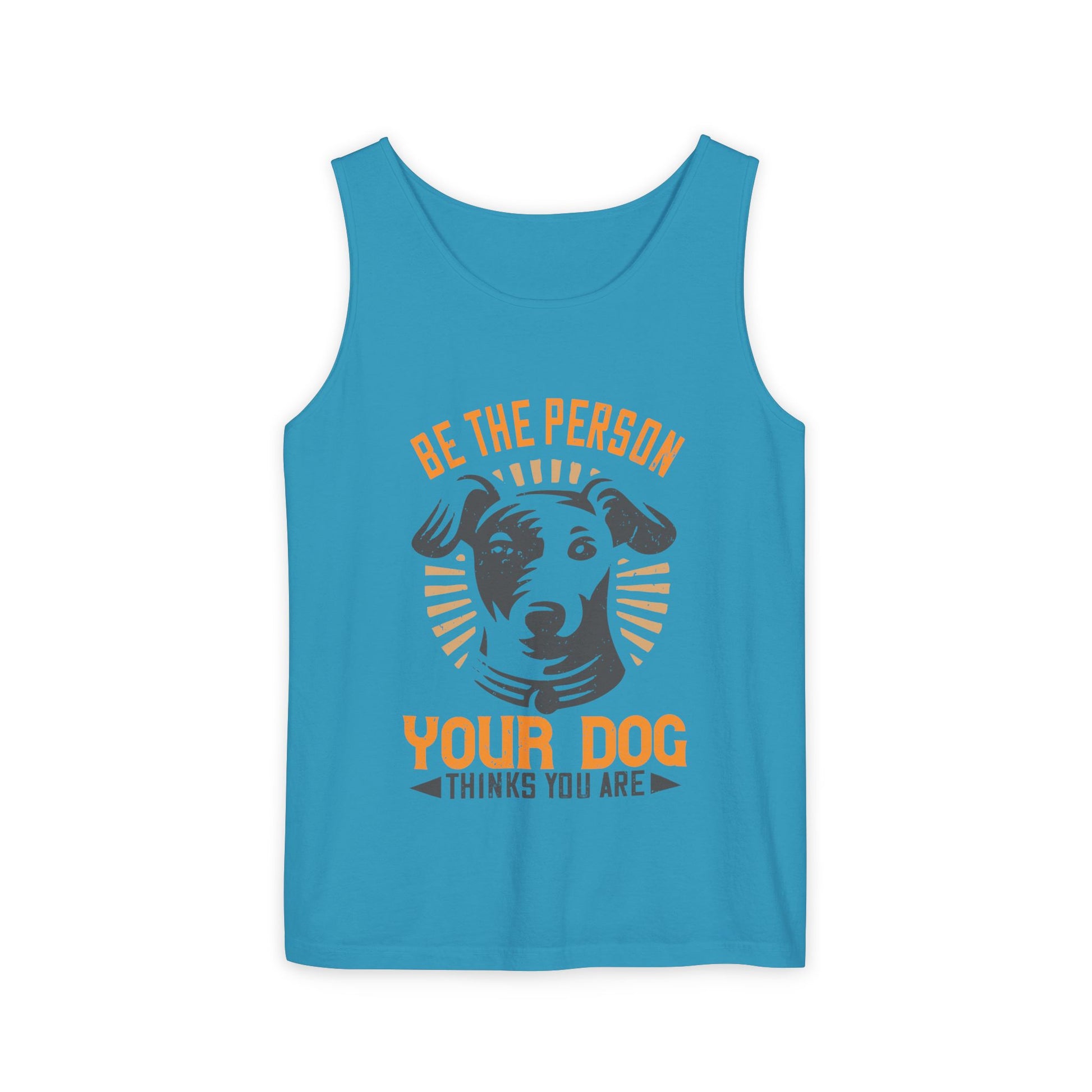Dog Lover's Unisex Tank Top - "Be The Person Your Dog Thinks You Are" - Perfect for Pet Owners, Gift for Dog Lovers, Summer Apparel, [...]