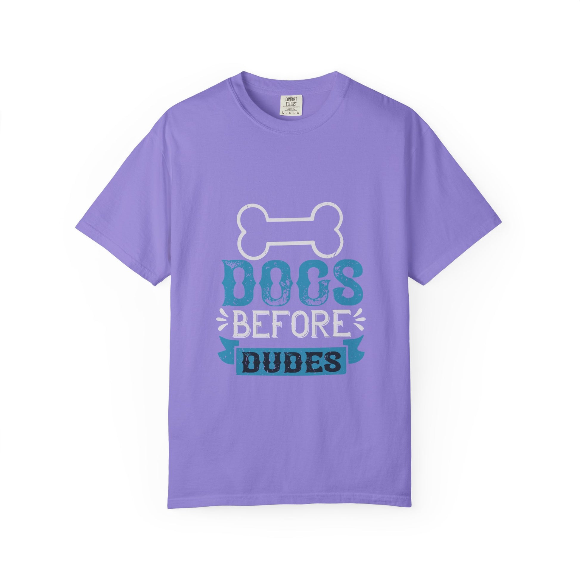 Funny Dog Lover Unisex T-Shirt - "Dogs Before Dudes"