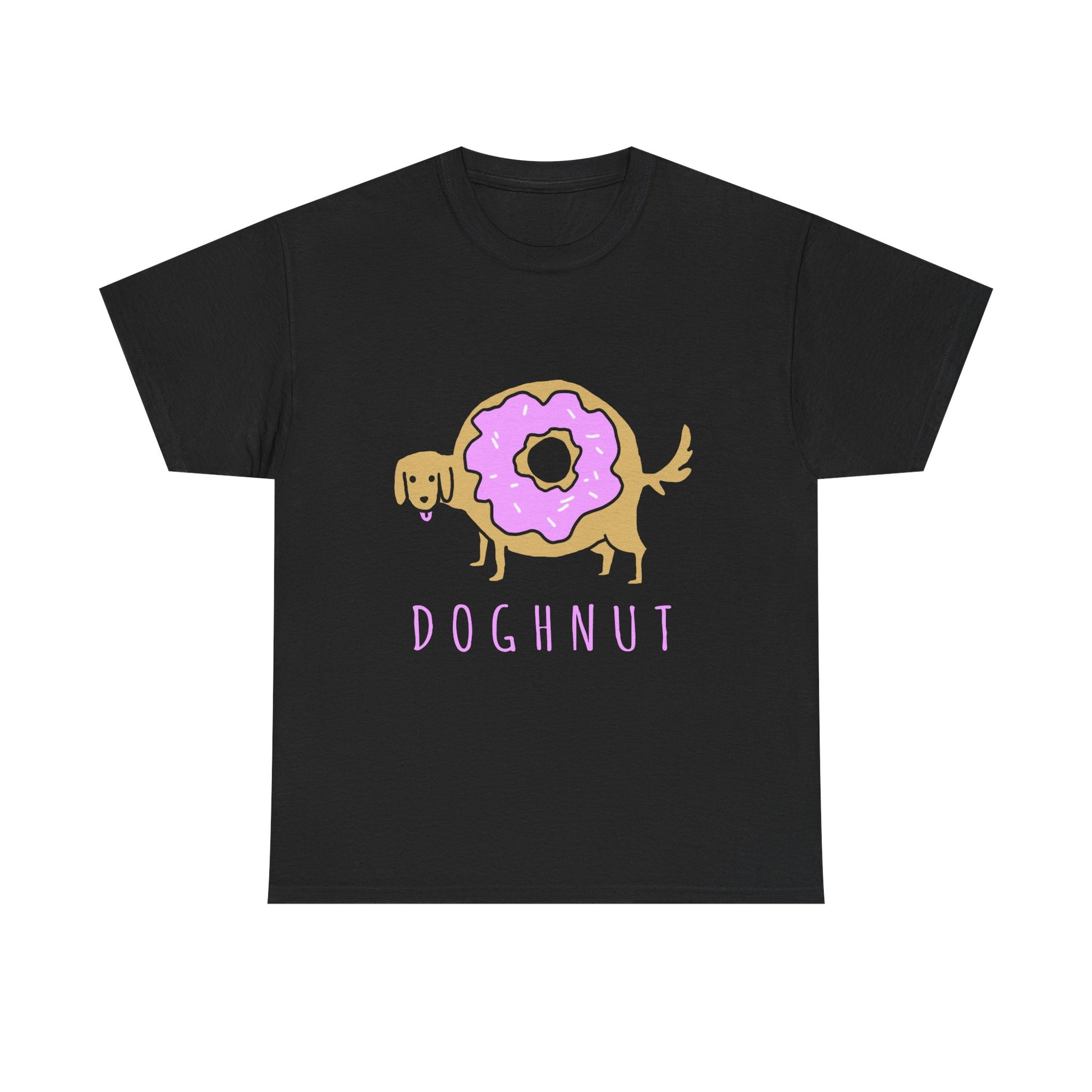 Doghnut Graphic Tee, Funny Pet Lover Shirt, Cute Dog Tee, Gift for Dog Owners, Casual Wear, Perfect for Birthdays