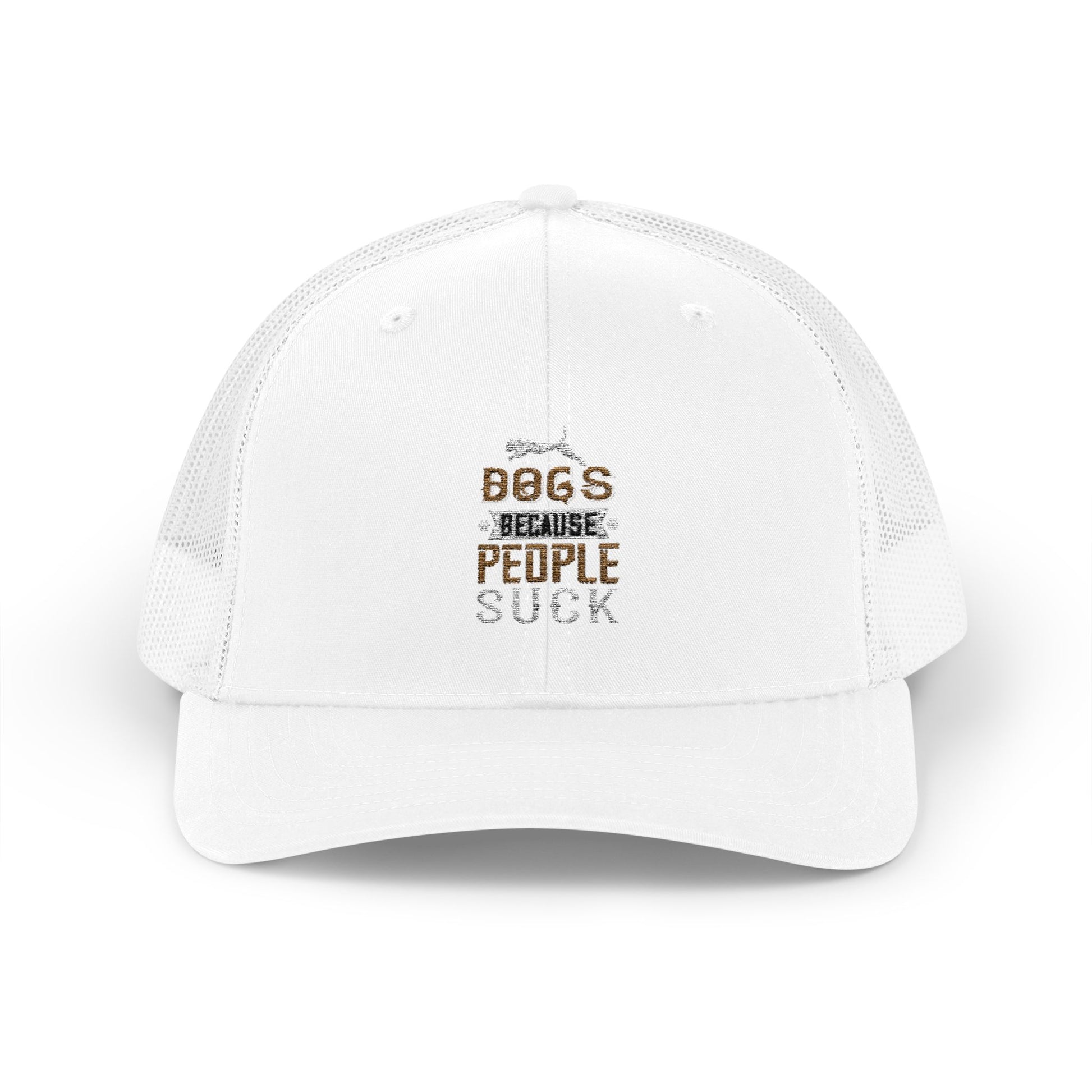 Dogs Because People Suck Snapback Trucker Cap