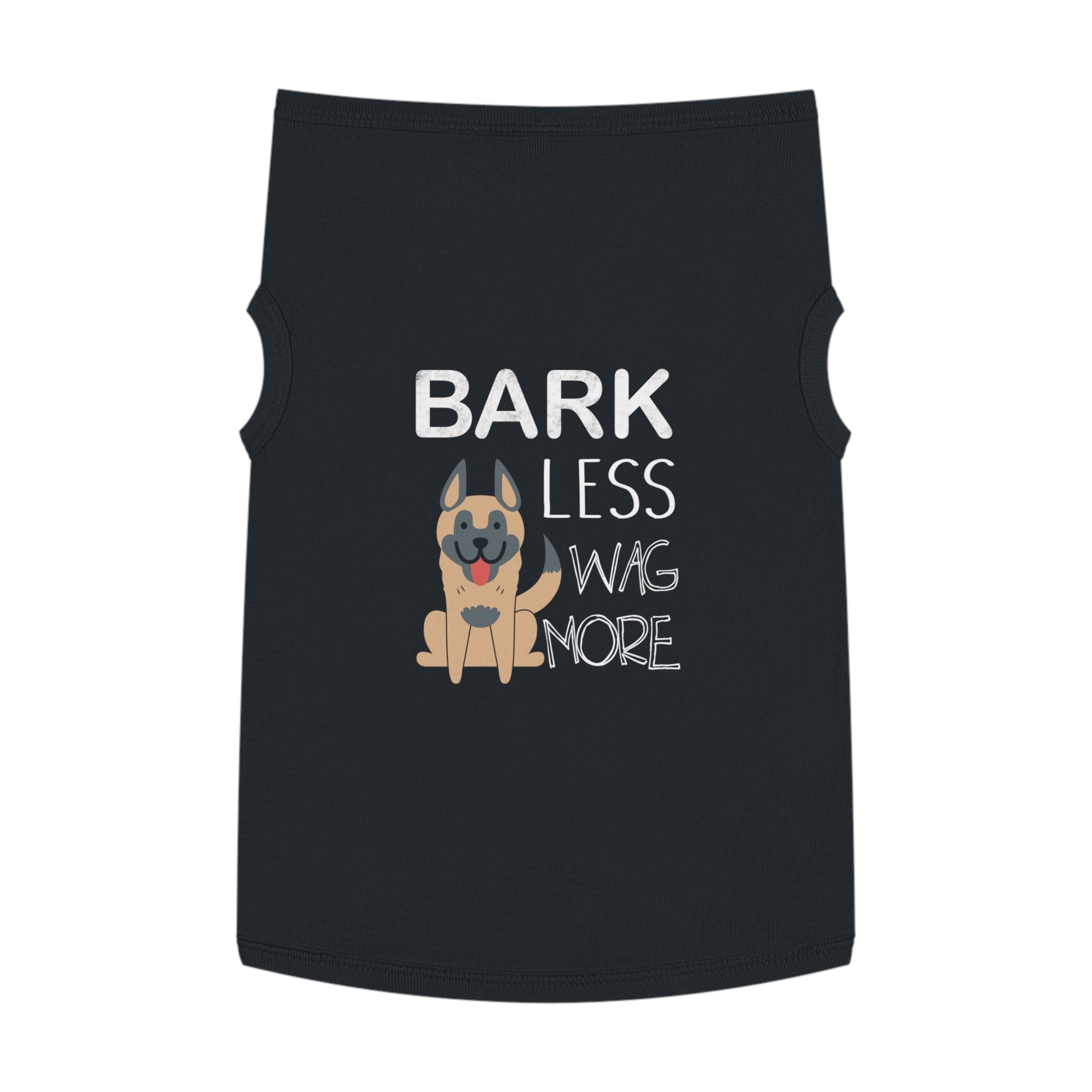 Bark Less, Wag More Pet Tank Top | Cute Dog Shirt, Pet Apparel, Canine Clothing, Dog Birthday Gift, Funny Pet Gift