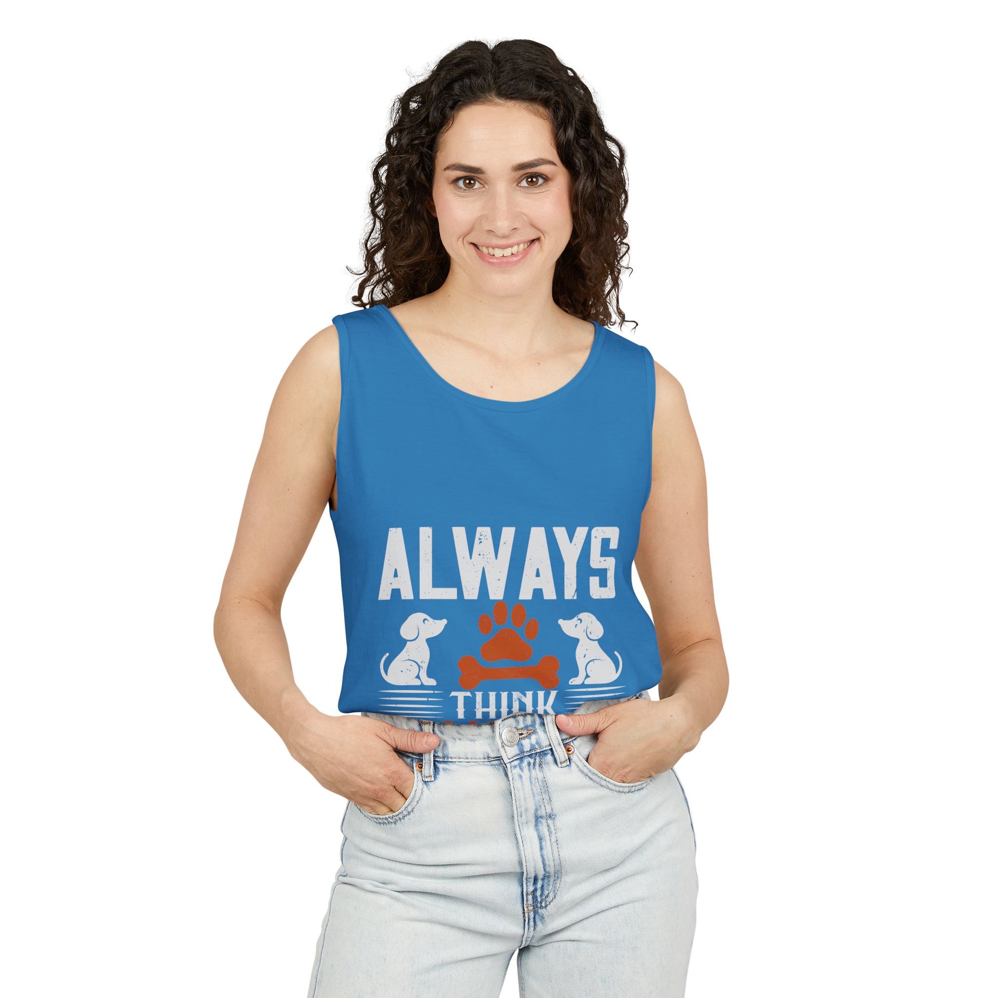 Pawsitive Vibes Tank Top, Pet Lover Apparel, Summer Outfit, Gift for Animal Lovers, Cute Dog Mom Tank
