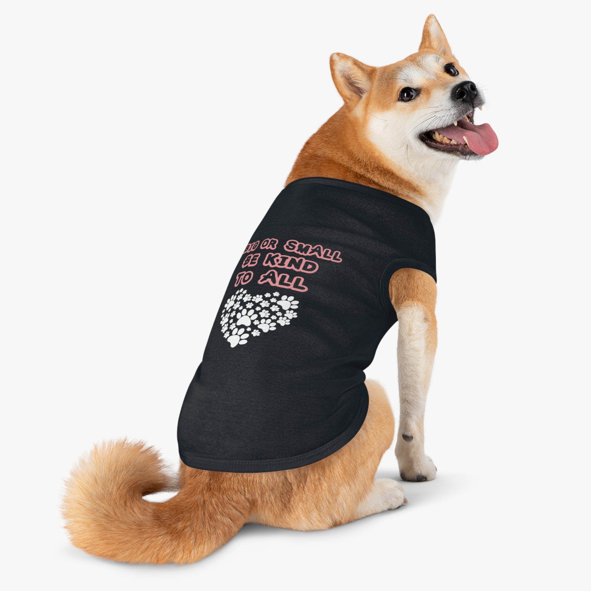 Cute Pet Tank Top, Dog Lover Gift, Be Kind to All, Summer Pet Apparel, Sassy Canine Outfit