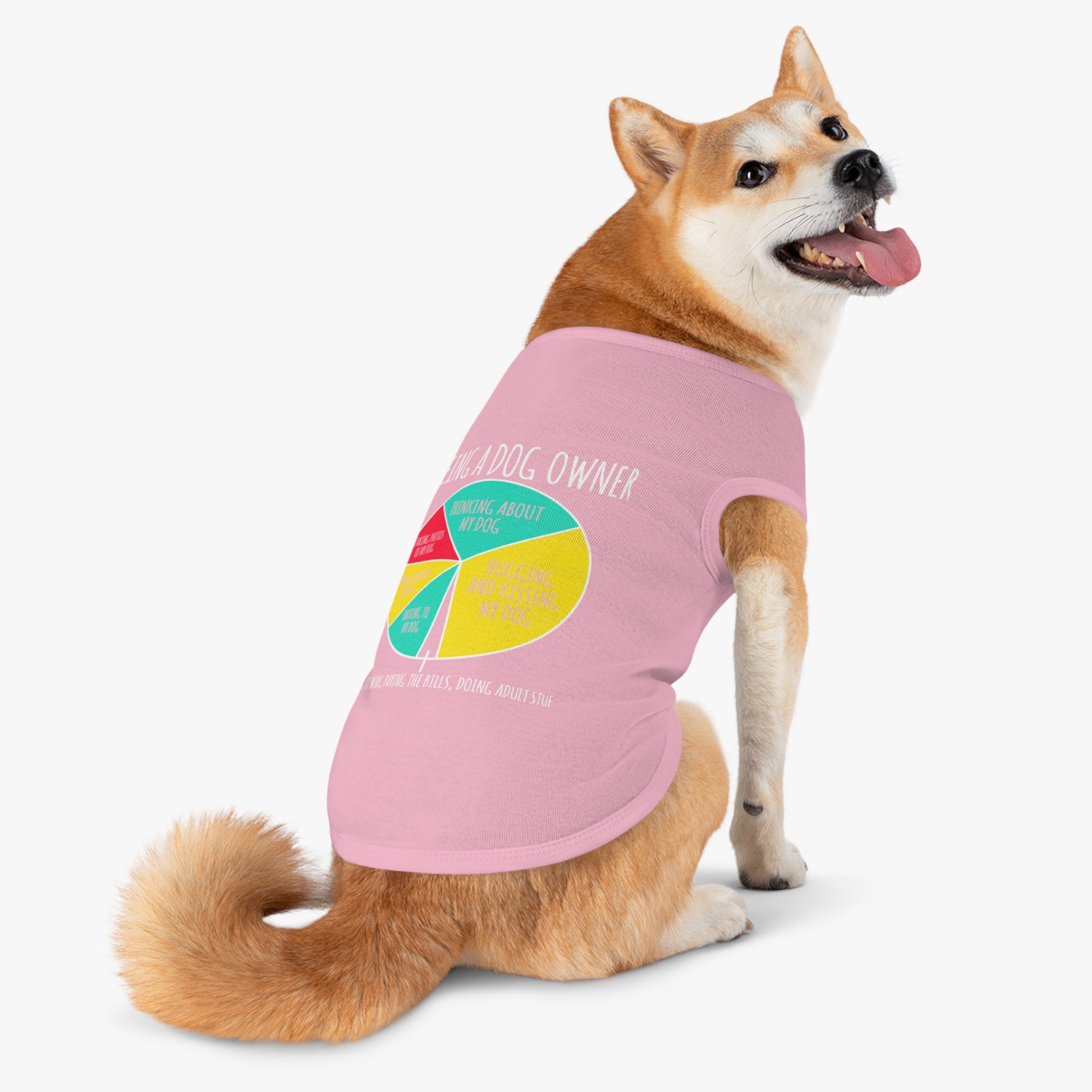 Humorous Dog Owner Pet Tank Top, Funny Pet Apparel for Dog Lovers, Cute Dog Gifts, Pet Clothing for All Occasions