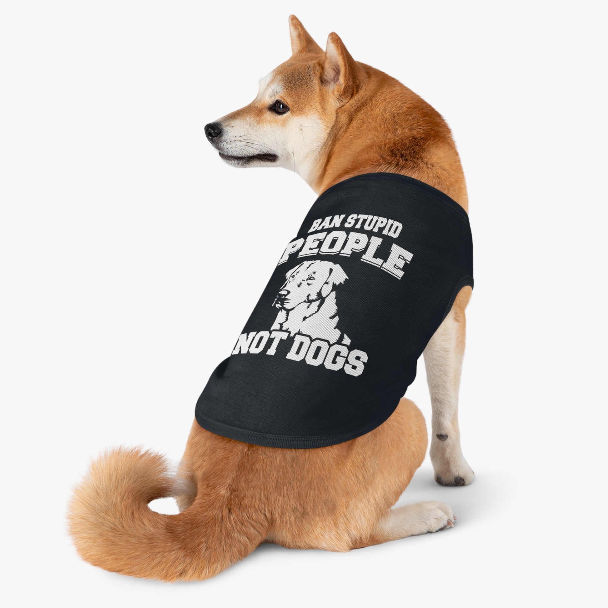 Pet Tank Top with Message "Ban Stupid People Not Dogs" - Perfect for Dog Lovers, Summer Outings, Pet Events, Gift for Dog Owners, Fun [...]