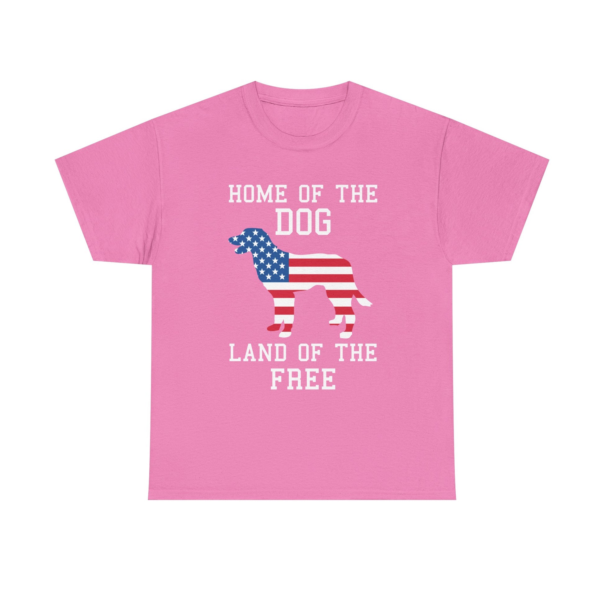 American Flag Dog Tee, Patriotic Clothing, Dog Lover Gift, Unisex Cotton T-Shirt, 4th of July Attire, Casual Wear