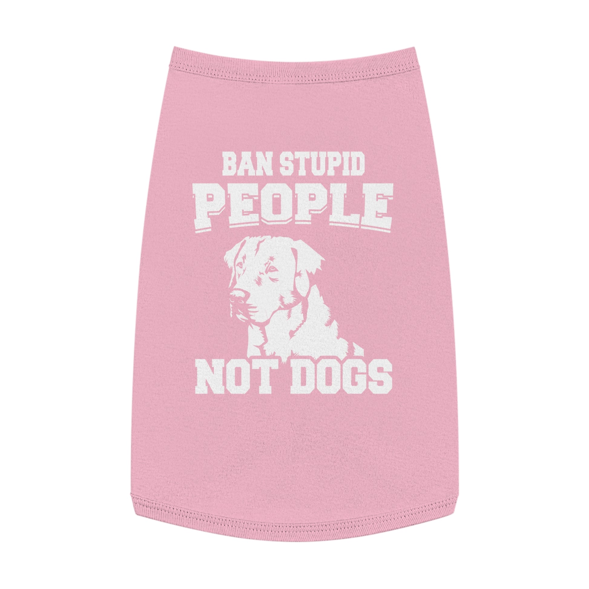 Pet Tank Top with Message "Ban Stupid People Not Dogs" - Perfect for Dog Lovers, Summer Outings, Pet Events, Gift for Dog Owners, Fun [...]