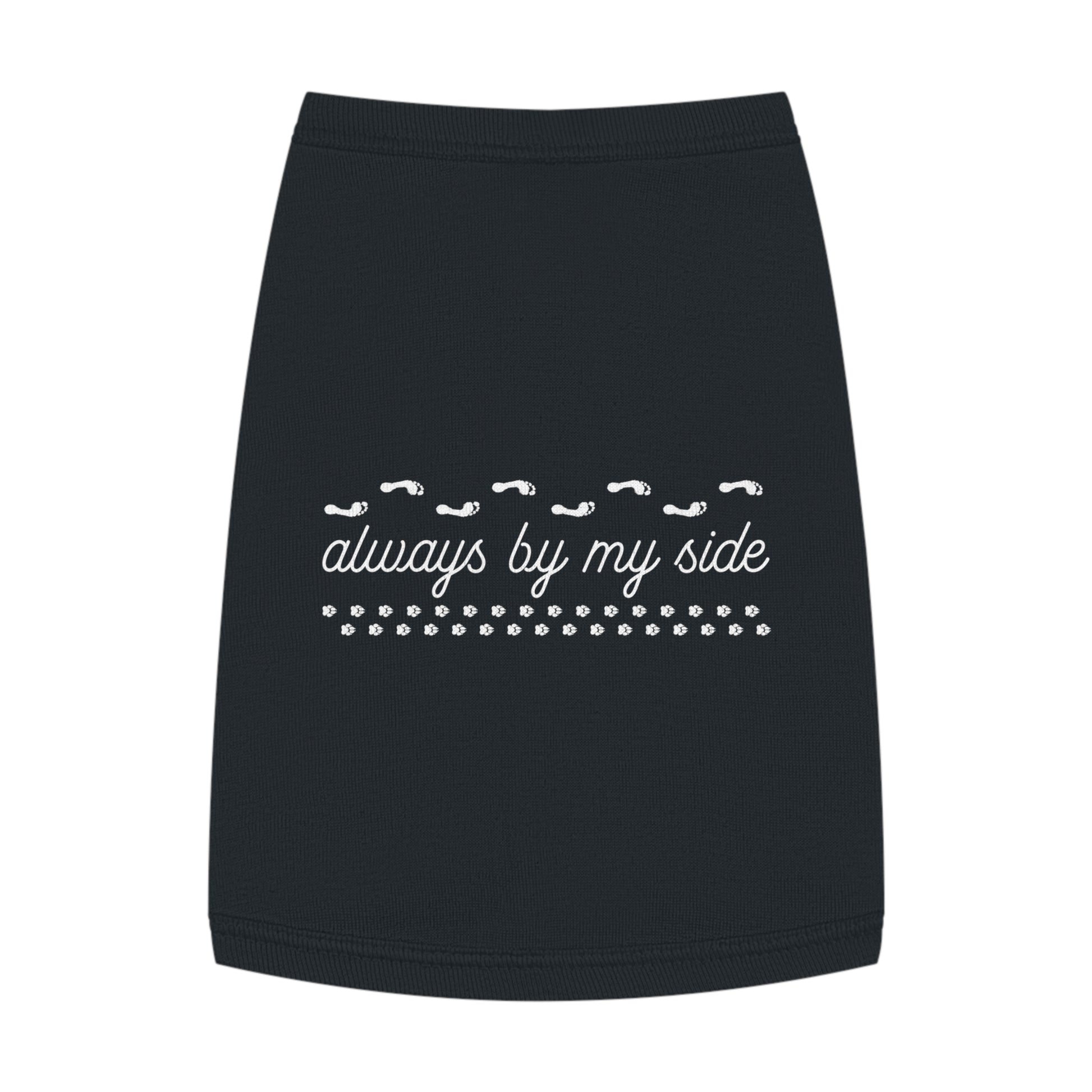 Adorable Pet Tank Top - 'Always by My Side', Dog Apparel, Pet Clothing, Gift for Dog Lovers, Casual Petwear, Summer Tank