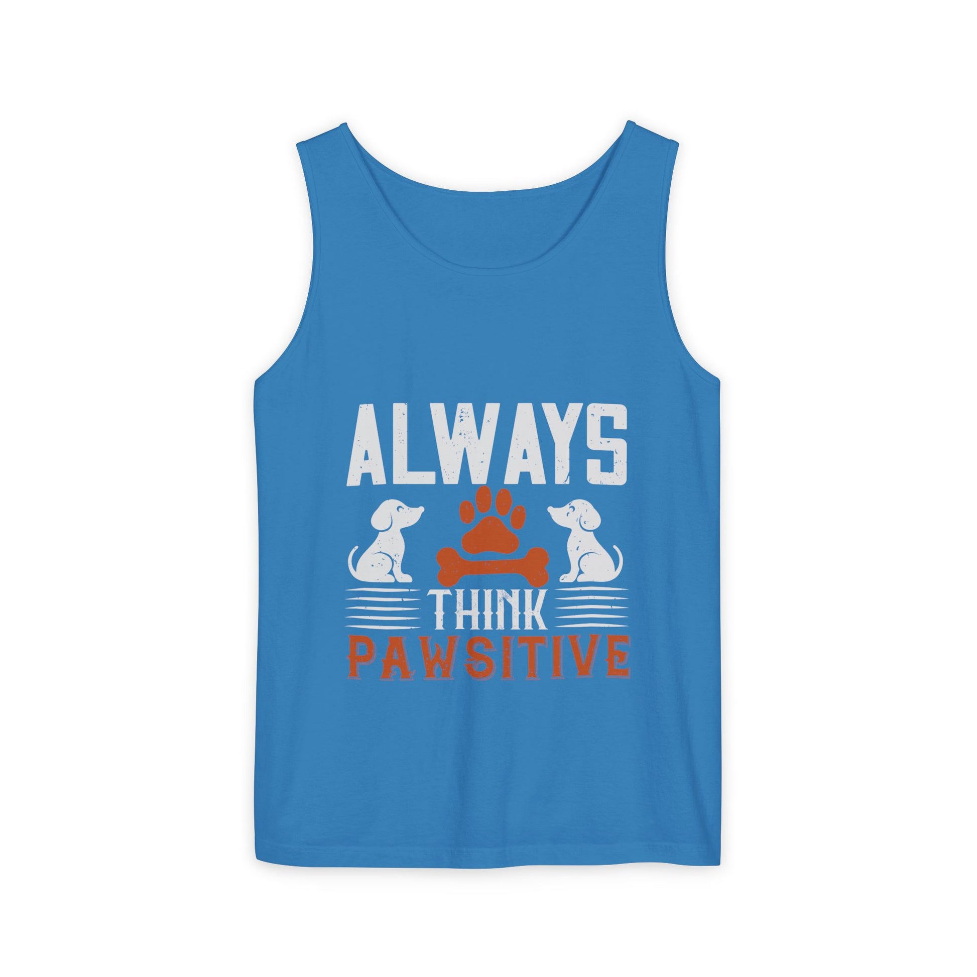 Pawsitive Vibes Tank Top, Pet Lover Apparel, Summer Outfit, Gift for Animal Lovers, Cute Dog Mom Tank
