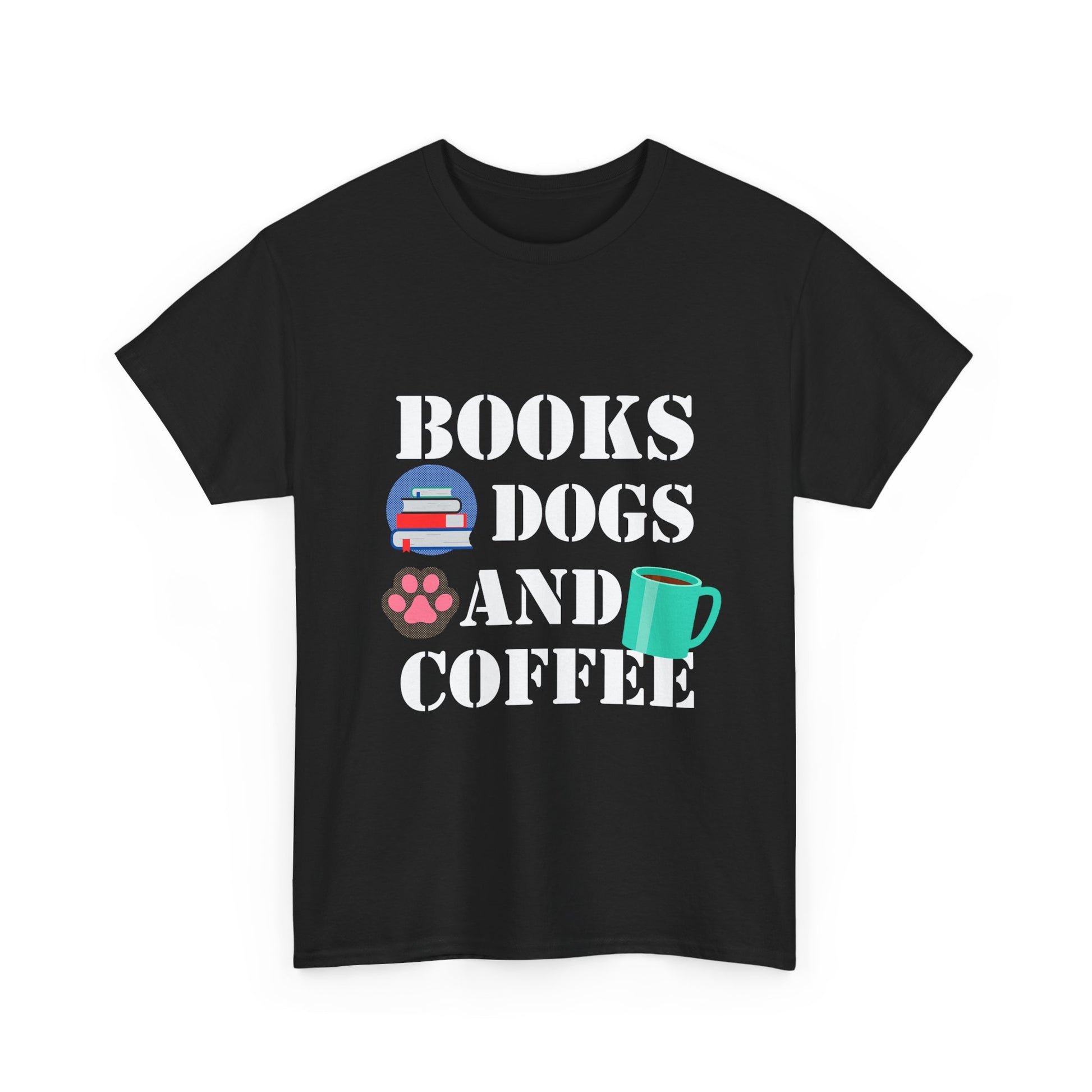 Cozy Graphic Tee, Relaxed Fit Heavy Cotton Shirt for Book Lovers, Pet Owners, Gift for Him or Her, Comfortable Everyday Wear, Casual Style