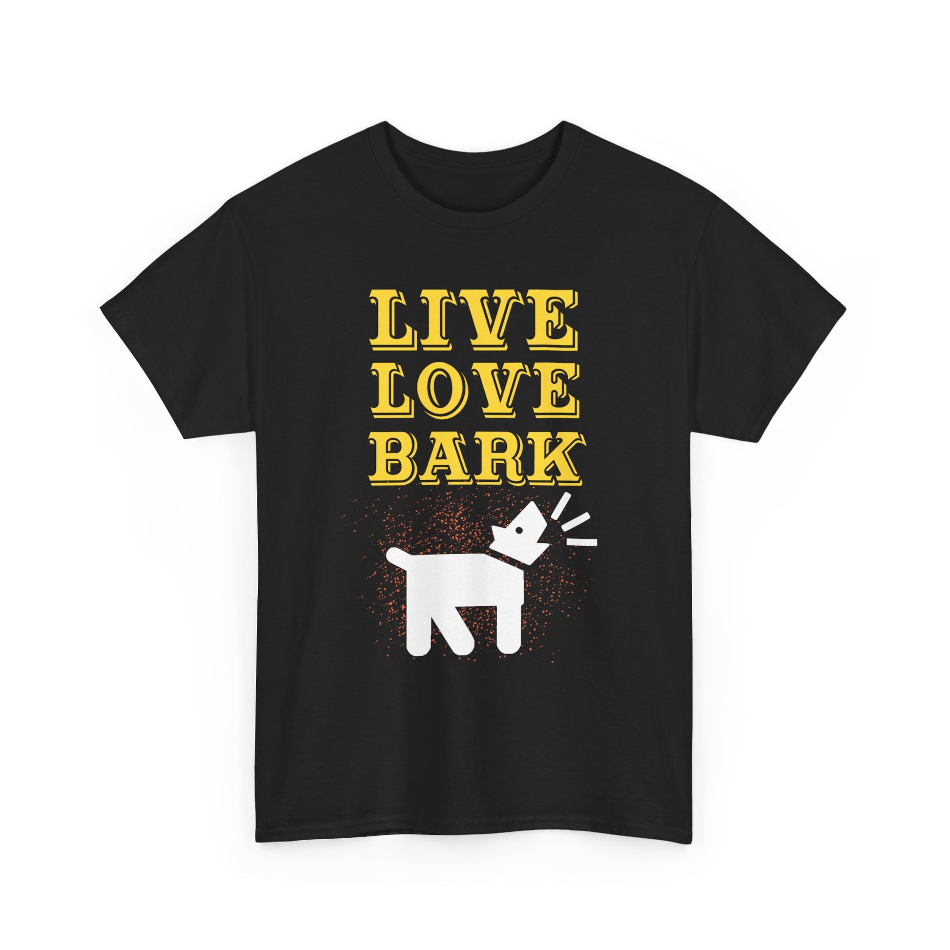 Live Love Bark Unisex Cotton Tee, Cute Dog Lovers Tee, Pet Parent Gift, Casual Everyday Wear, Animal Lover Shirt, Birthday Present