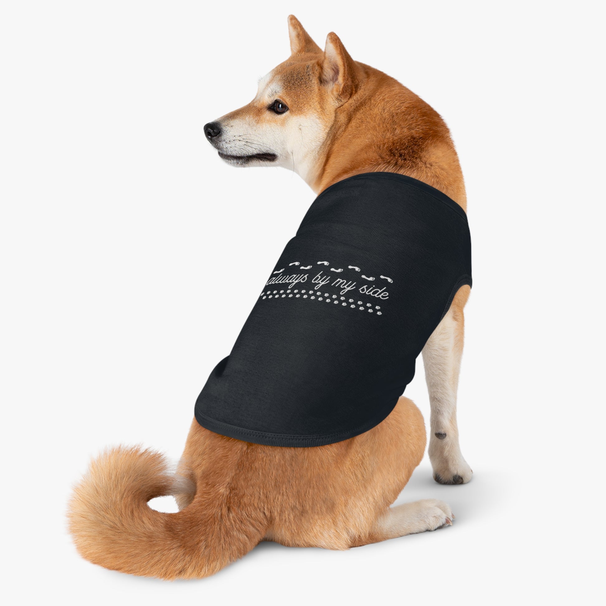 Adorable Pet Tank Top - 'Always by My Side', Dog Apparel, Pet Clothing, Gift for Dog Lovers, Casual Petwear, Summer Tank