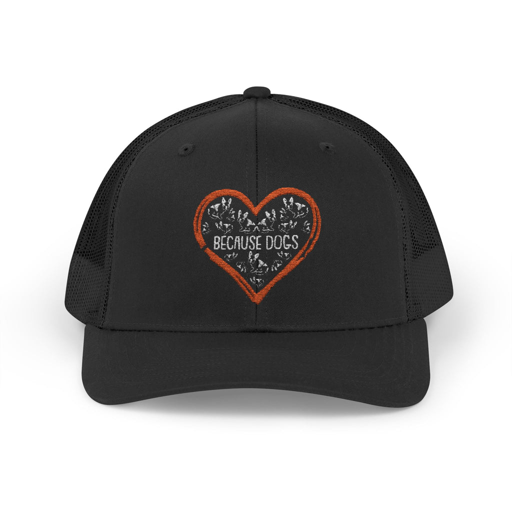 Dog Lovers Snapback Cap with Heart Design
