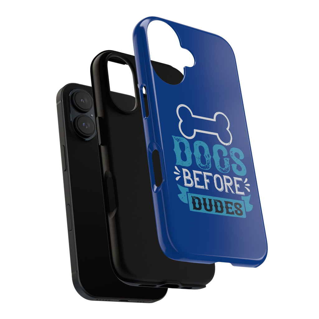 Dog Lover Phone Case, Dogs Before Dudes, Puppy Gift, Pet Parent Accessory, Cute Dog iPhone Cover, Durable Tough Case