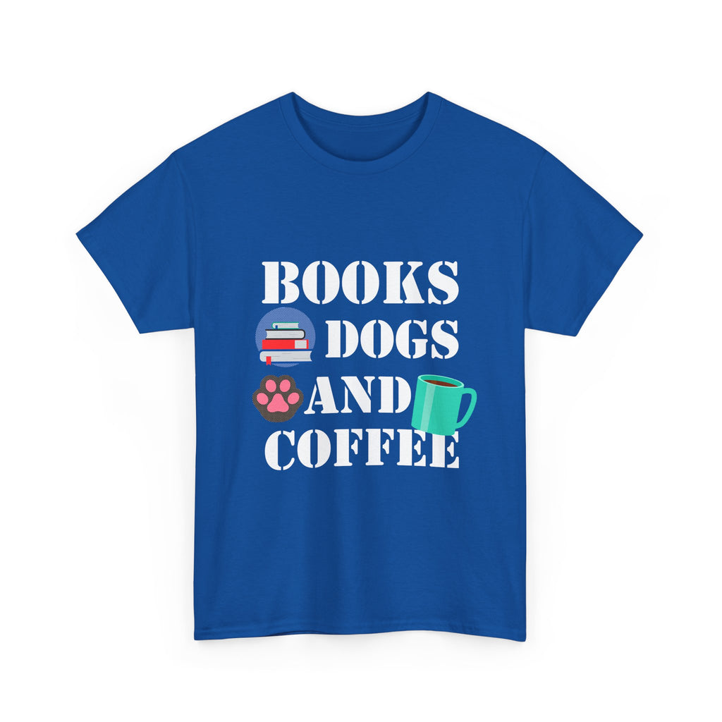 Cozy Graphic Tee, Relaxed Fit Heavy Cotton Shirt for Book Lovers, Pet Owners, Gift for Him or Her, Comfortable Everyday Wear, Casual Style